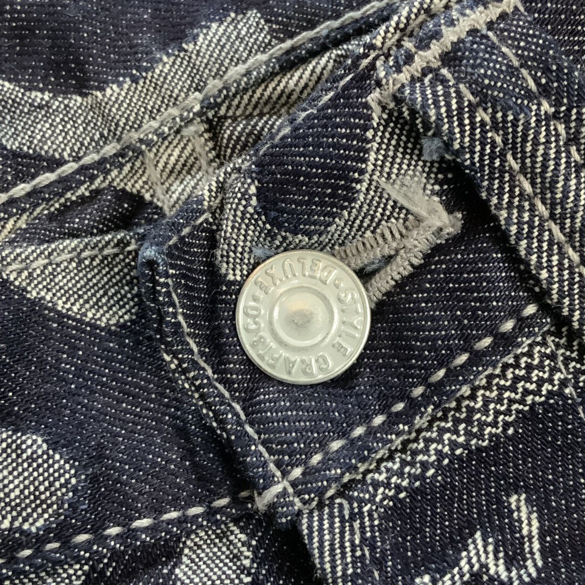 Evisu × Japanese Brand SUPER RARE EVISU JACQUARD SEAGULL DENIM FLARE JEANS Size 27" / US 4 / IT 40 - 8 Thumbnail