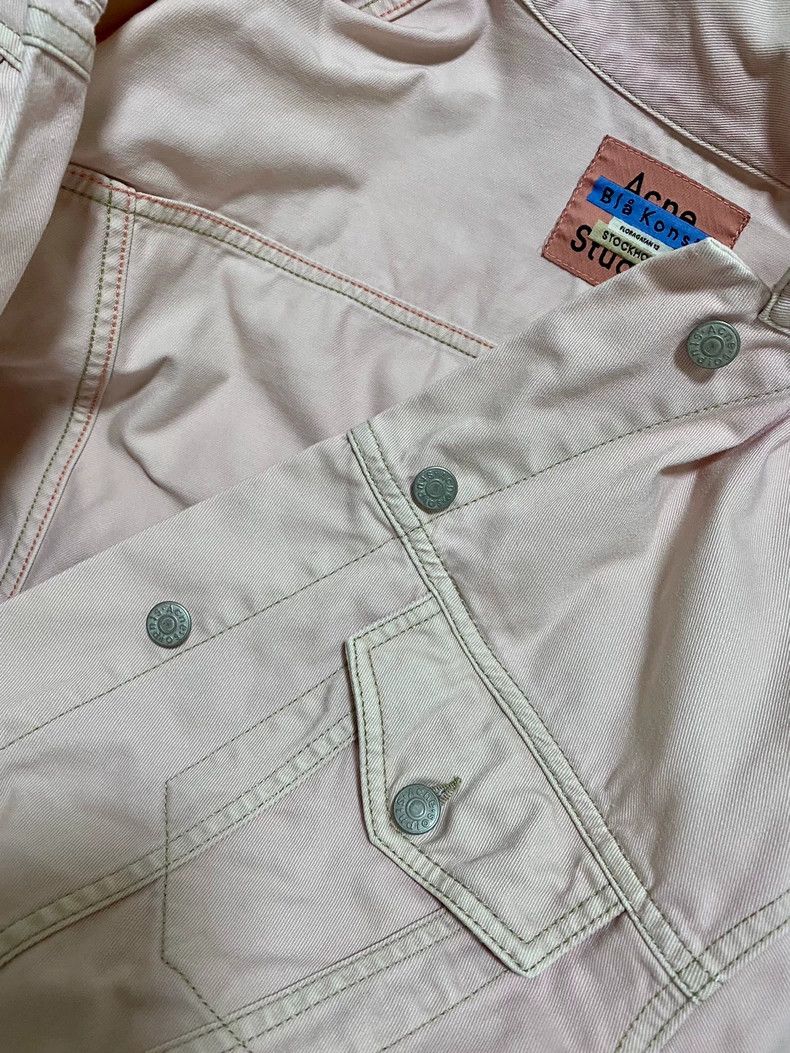 Acne Studios acne studios size:34 pink denim jacket 2504-Nextarrow Size US XS / EU 42 / 0 - 4 Thumbnail