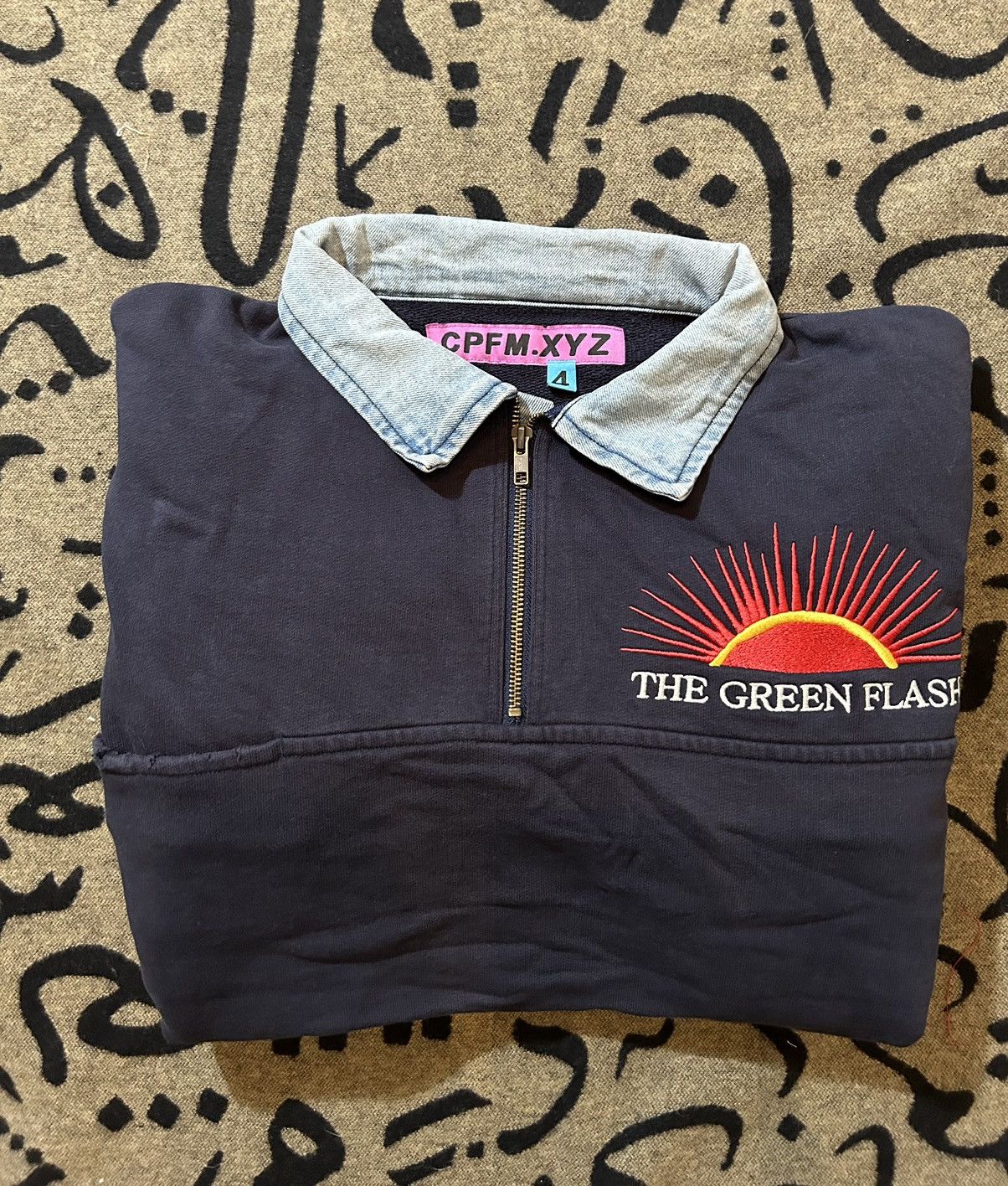 Cactus Plant Flea Market 2019 Cactus Plant Flea Market Green Flash Denim Half Zip Size US XL / EU 56 / 4 - 12 Thumbnail
