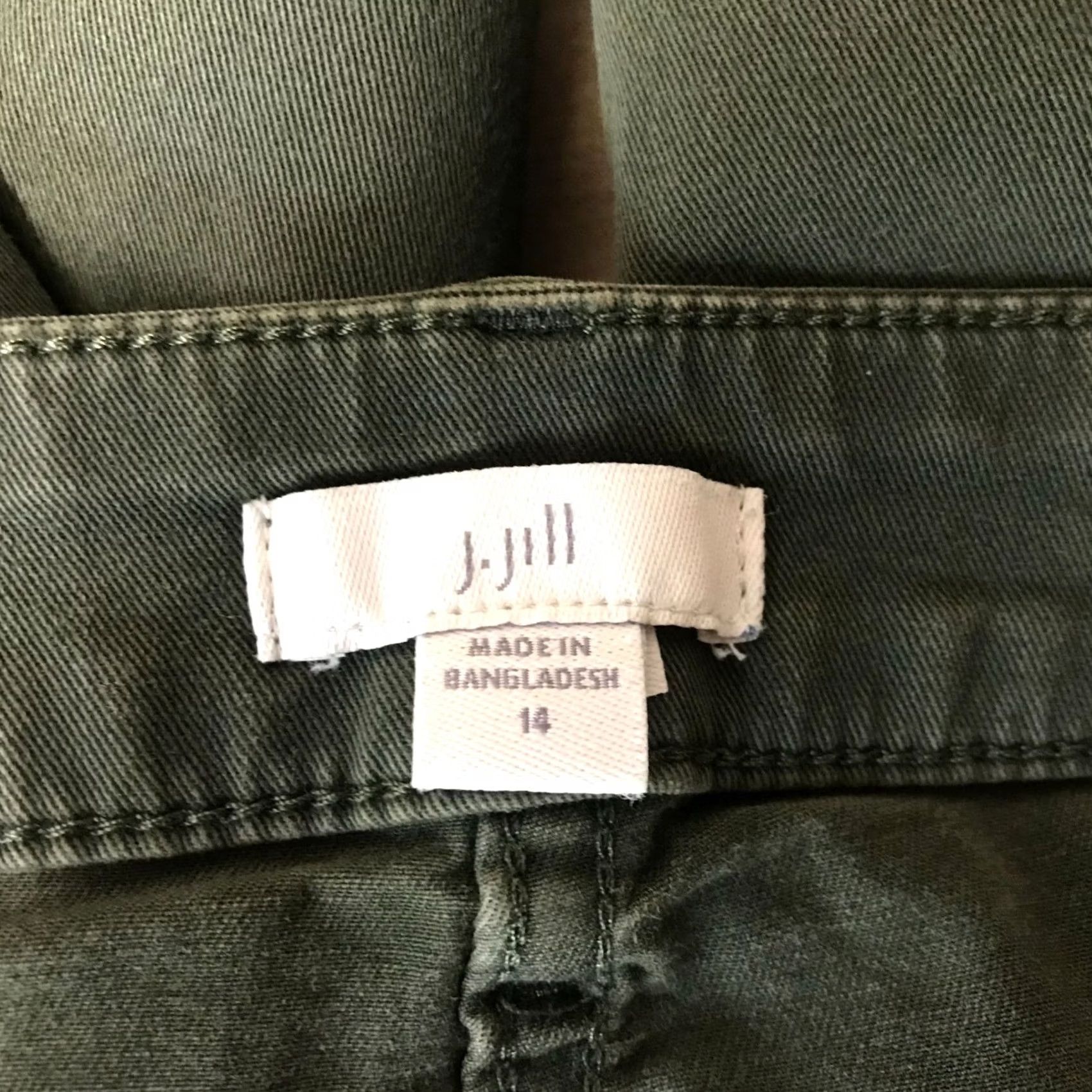 J. Jill J. Jill WOMEN'S 14 OLIVE COTTON BLEND CARGO PANTS Jeans Straight Womens 14 OLIVE Regular Size 14 Size 36" / US 14 / IT 50 - 8 Thumbnail