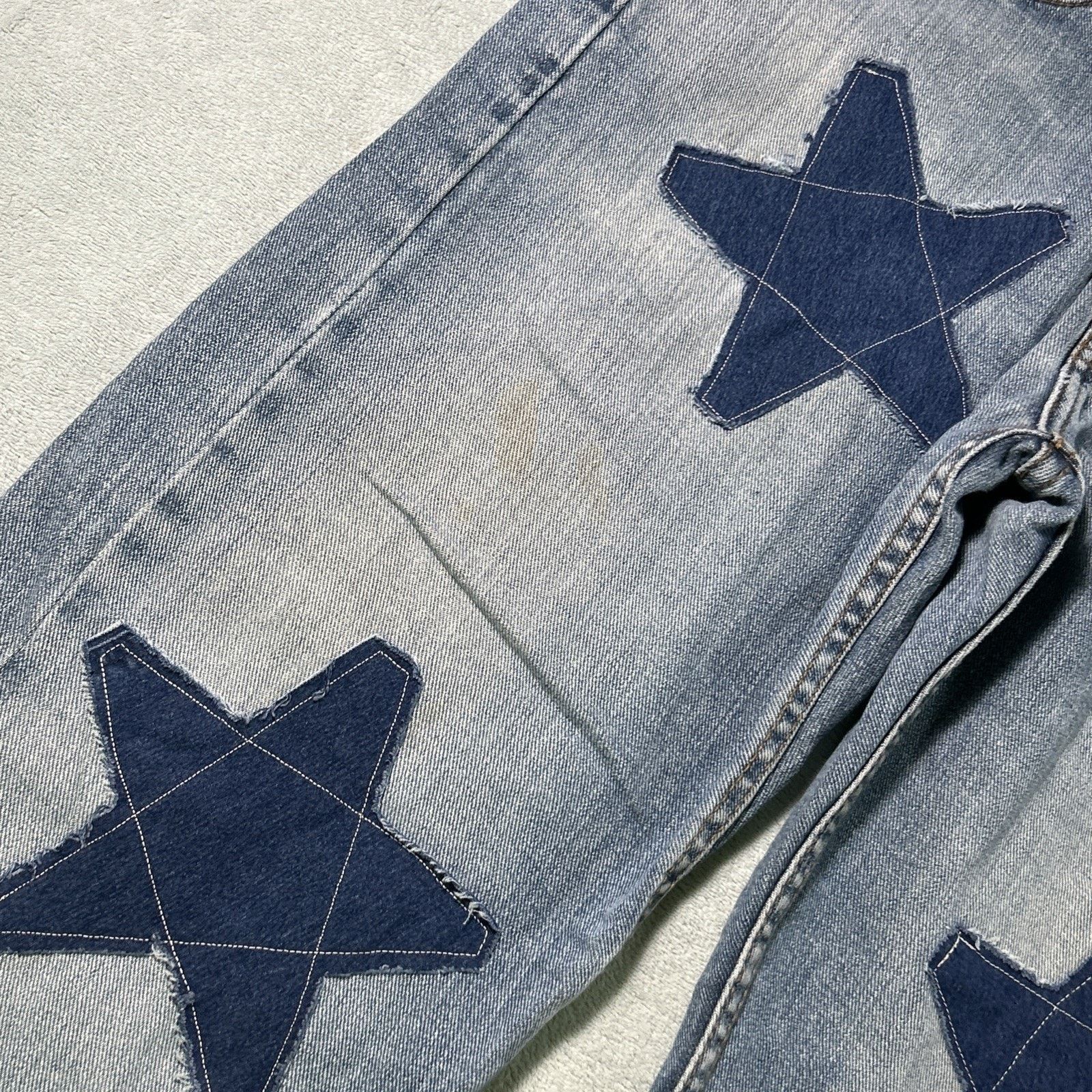 Levi's Levis Loose Baggy Jeans 36x30 Relaxed Hamilton Custom Stars Size US 36 / EU 52 - 16 Thumbnail