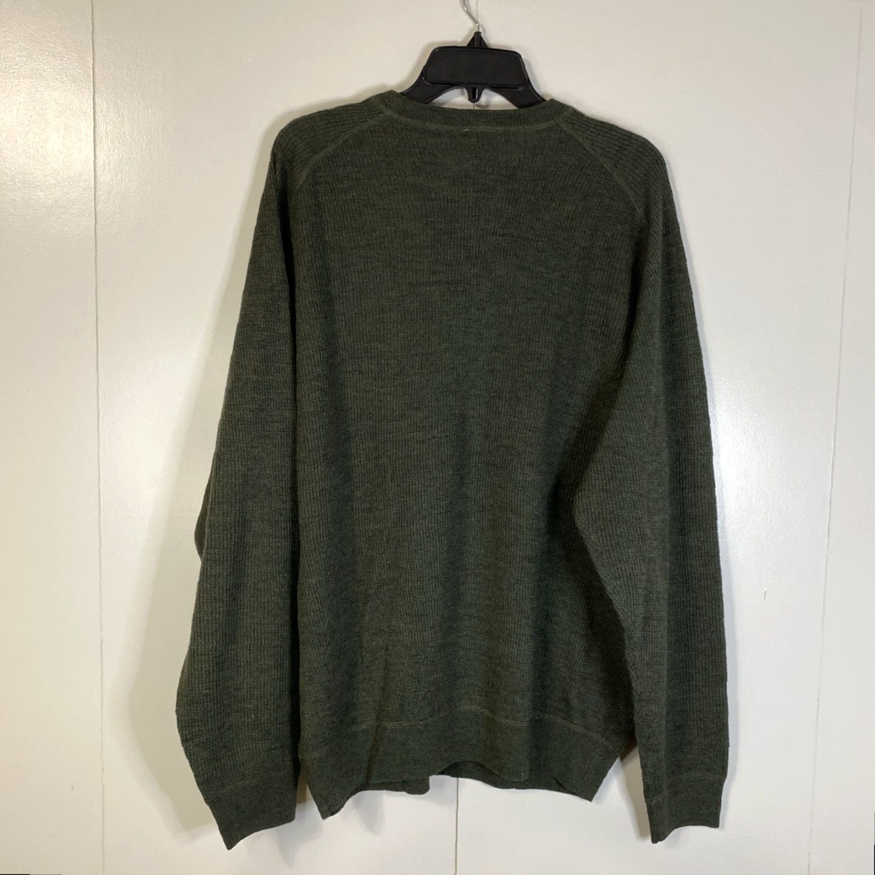 Jos. A. Bank Jos. A. Bank Merino Wool Sweater Knit Green Mens XL Pullover Outdoor Fisherman Knit Wool Size US XL / EU 56 / 4 - 5 Thumbnail