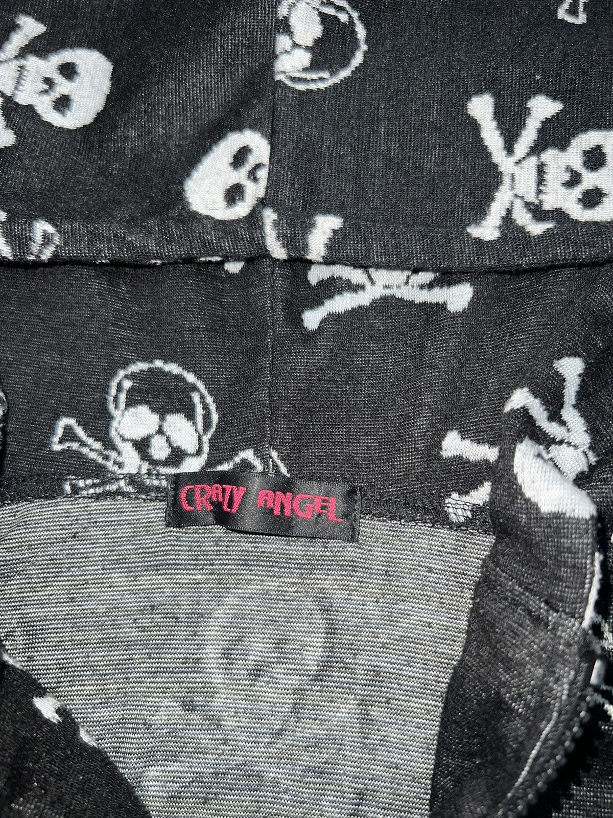 Japanese Brand CRAZY ANGEL skull set hoodie + skirt ☠️ ➕ Size M / US 6-8 / IT 42-44 - 13 Thumbnail