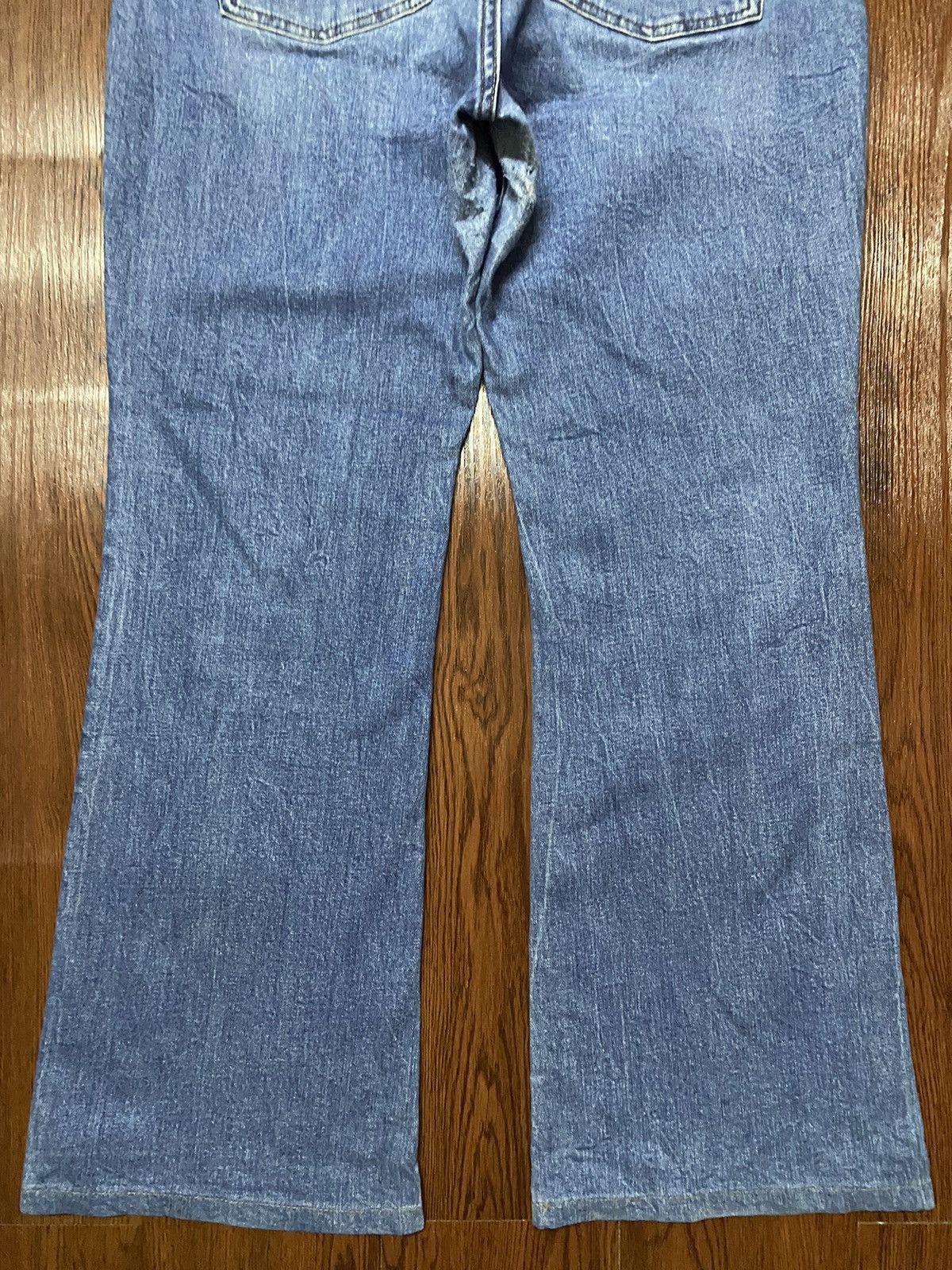 Japanese Brand Vintage Japanese Brand Blue Wash Flare Jeans Size US 32 / EU 48 - 7 Thumbnail
