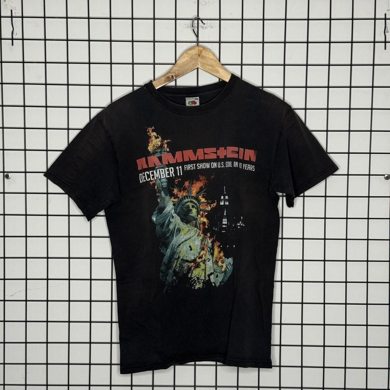 Vintage Rammstein T shirt Tee Black Printed Band Tee Size US M / EU 48-50 / 2 - 1 Thumbnail