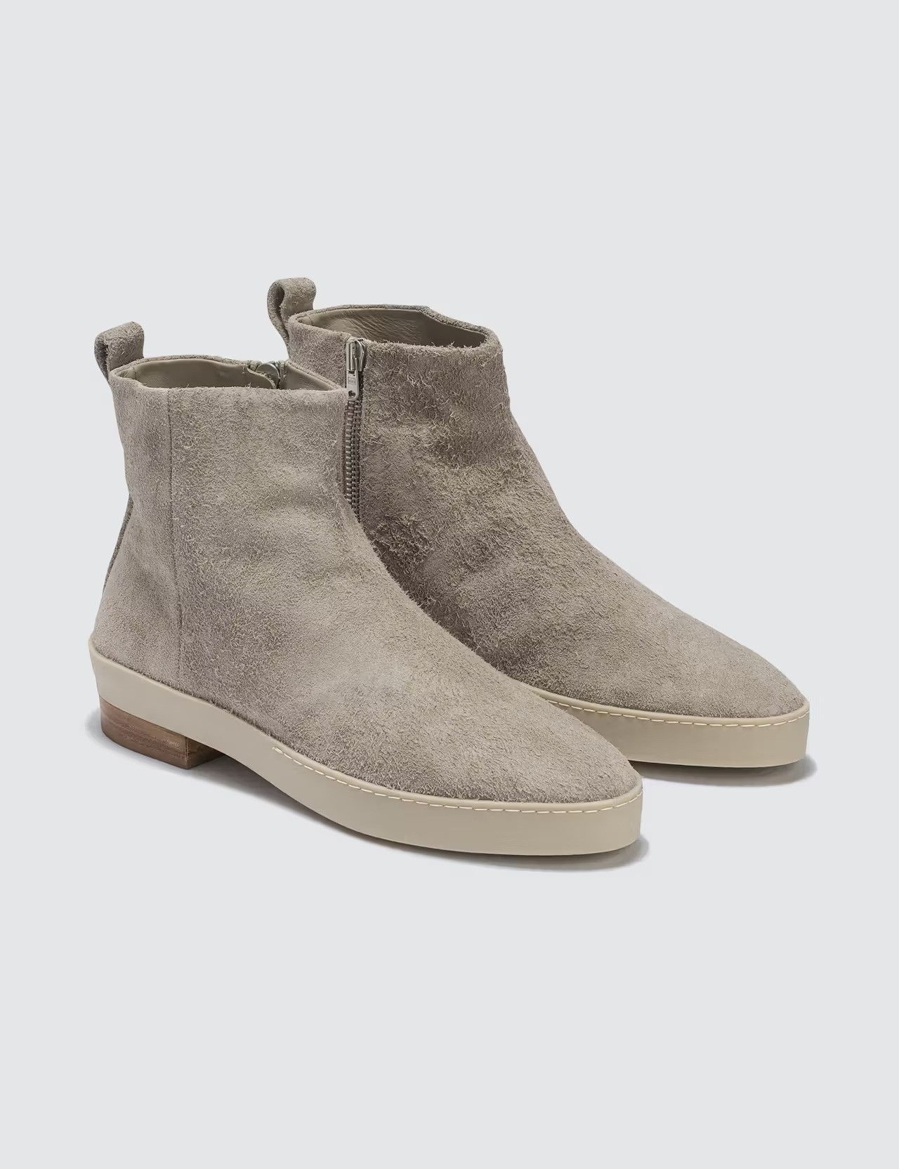Fear of God Fear of God Grey Rough Suede Chelsea Santa Fe Boots Size US 14 / EU 47 - 5 Thumbnail