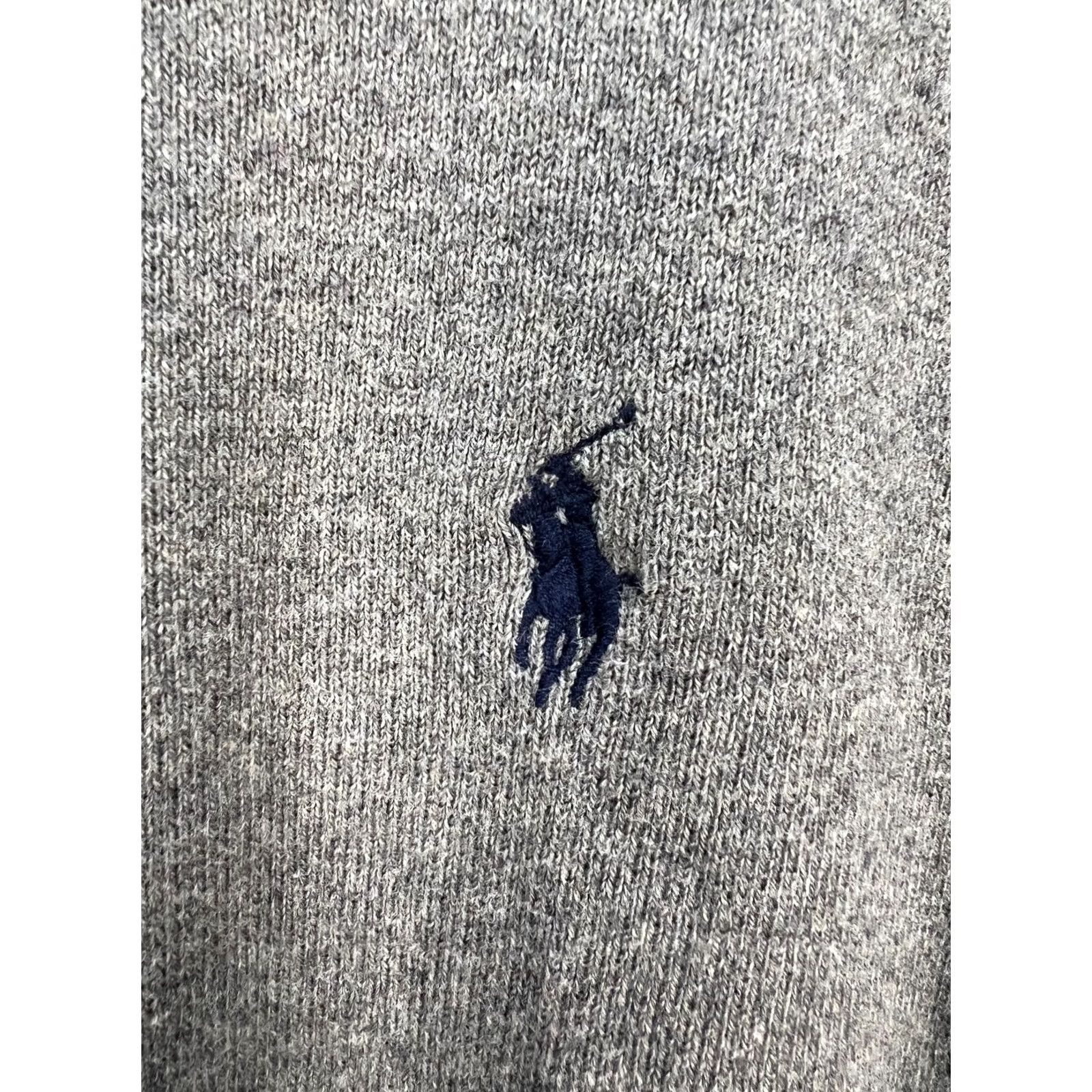 Polo Ralph Lauren VINTAGE Polo Ralph Lauren Sweater Mens XL Gray Pullover Cotton Crew Neck Men Size Size US XL / EU 56 / 4 - 4 Thumbnail
