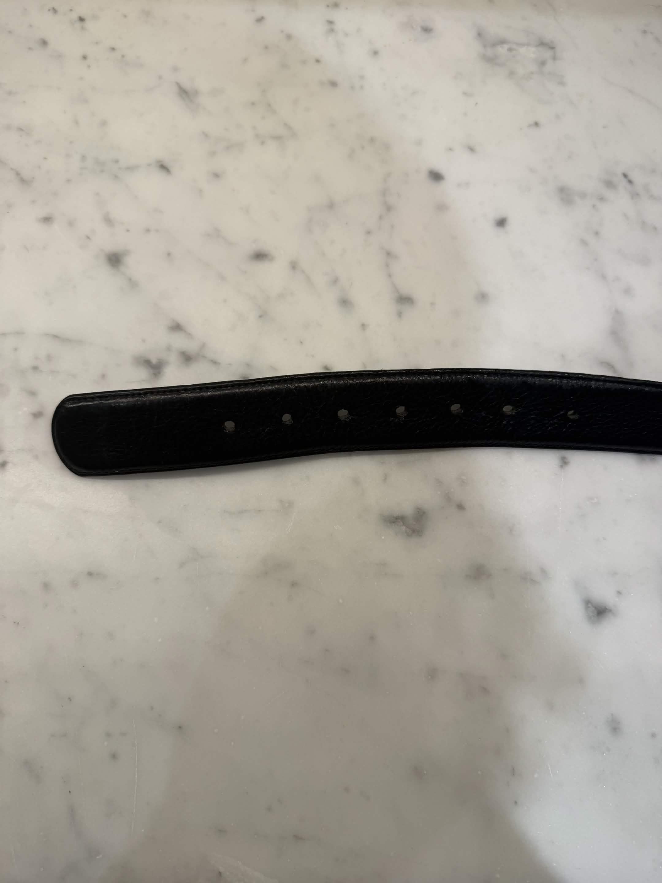 Chrome Hearts CHROME HEARTS LEATHER BELT STRAP BLACK 36 Size ONE SIZE - 3 Thumbnail