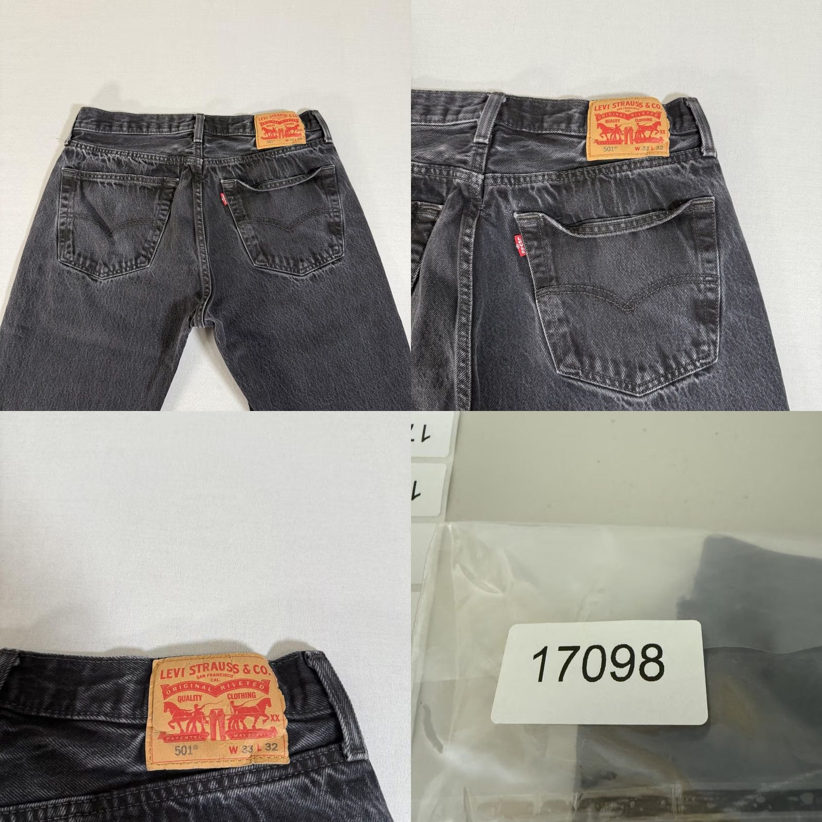 Levi's Levi's Jeans Mens 32x30 Black 501 Straight Fit Distressed Denim Pants Western Y2K Size US 32 / EU 48 - 9 Thumbnail