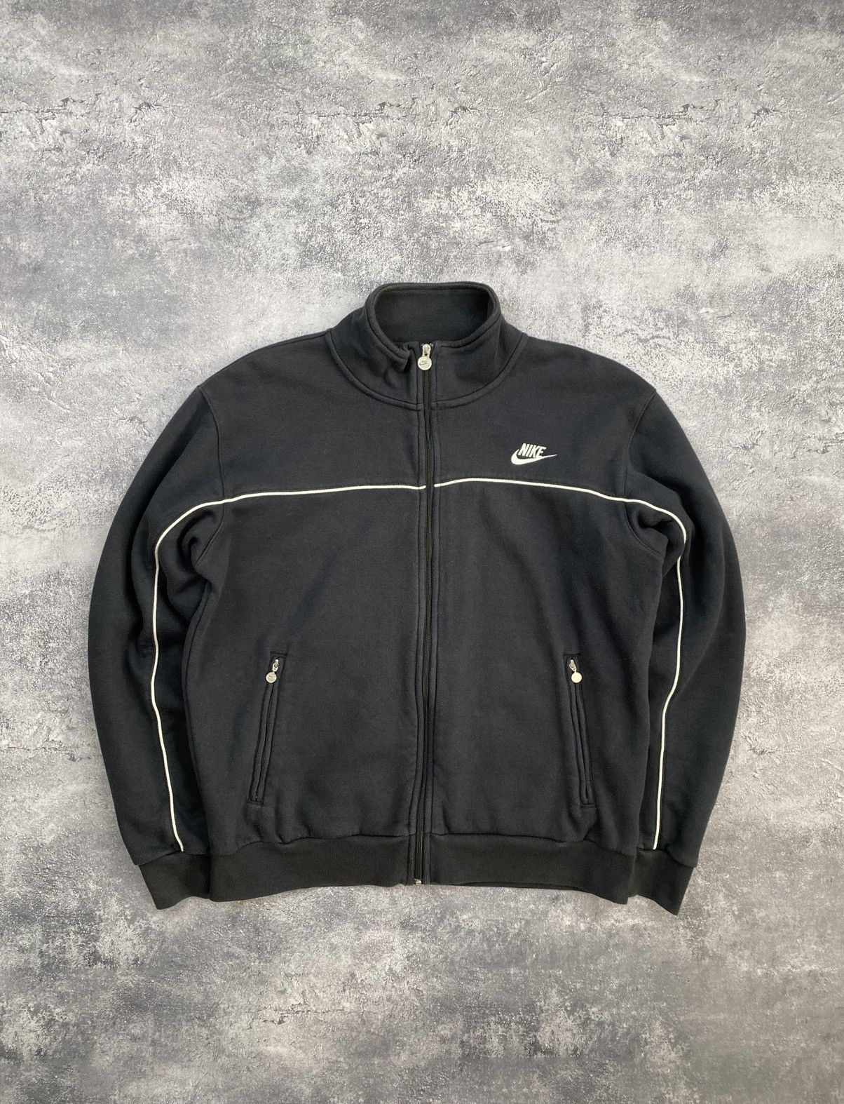 Nike Vintage Nike Zip Sweatshirt 90s Mini Swoosh Y2K Logo Size US S / EU 44-46 / 1 - 1 Thumbnail