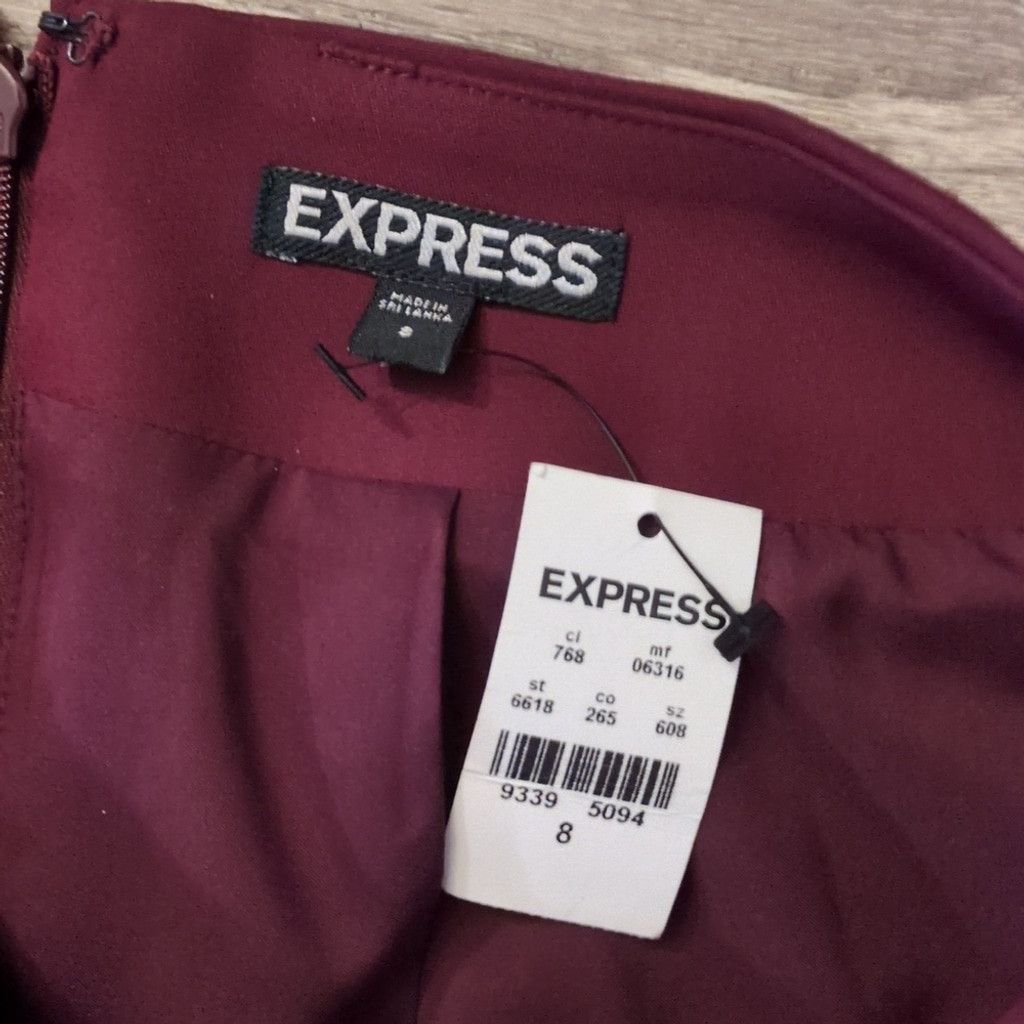 Express Express Purple Pencil Skirt Size 8 Size 30" / US 8 / IT 44 - 2 Thumbnail