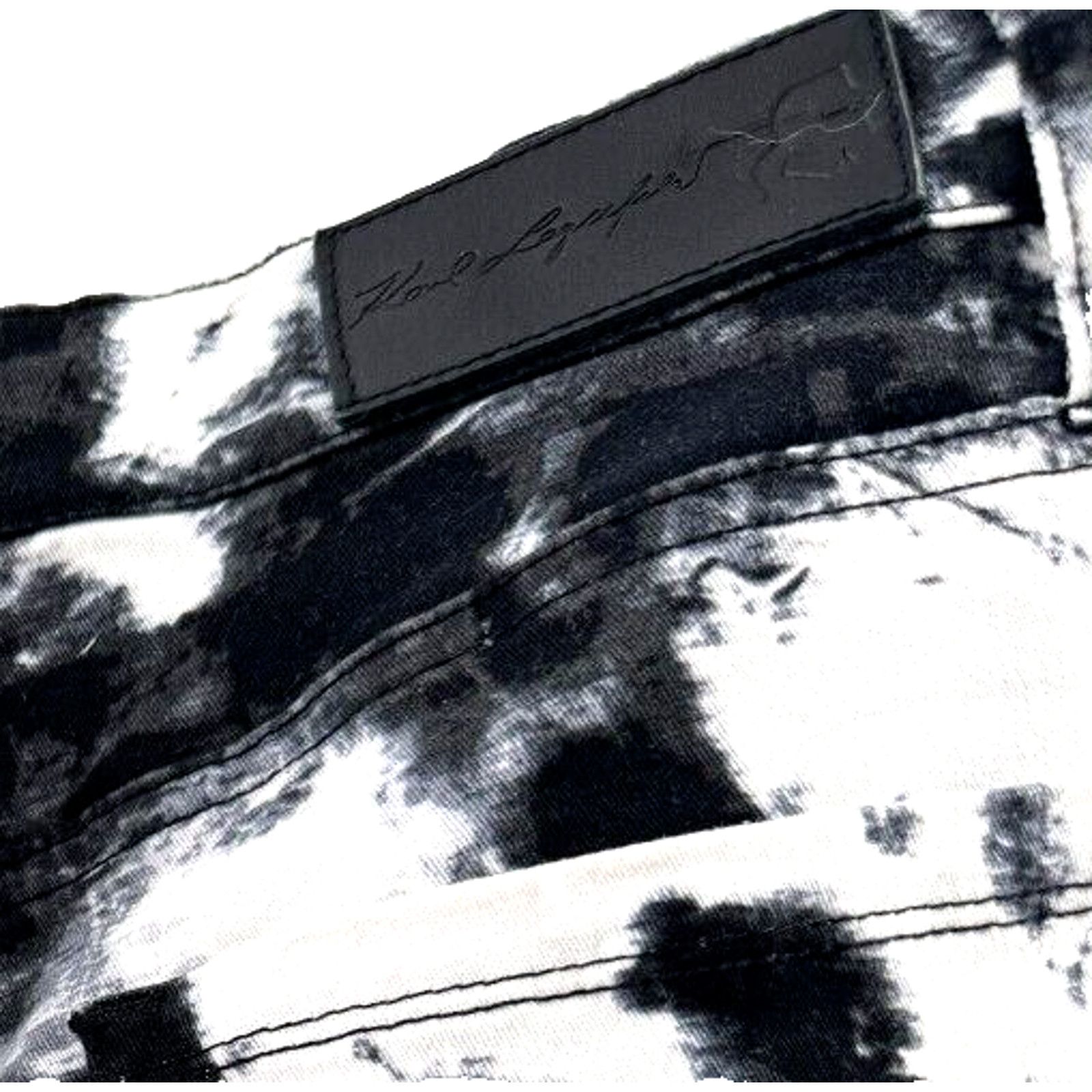Karl Lagerfeld Karl Lagerfeld Paris 10 Black Tie Dye Crop Jeans Streetwear Size 34" / US 12 / IT 48 - 5 Thumbnail