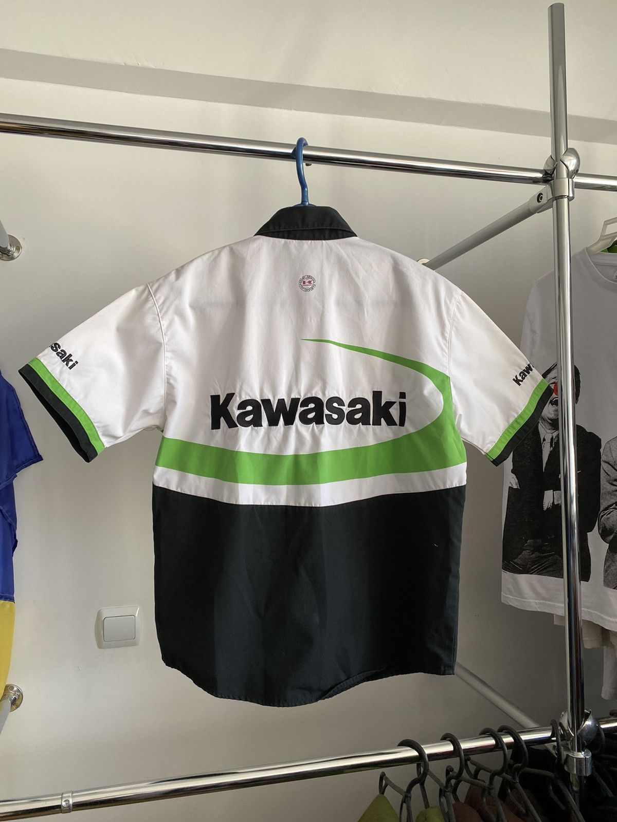 Vintage Vintage Kawasaki Racing Japanese Nylon Shirt Size US S / EU 44-46 / 1 - 4 Thumbnail