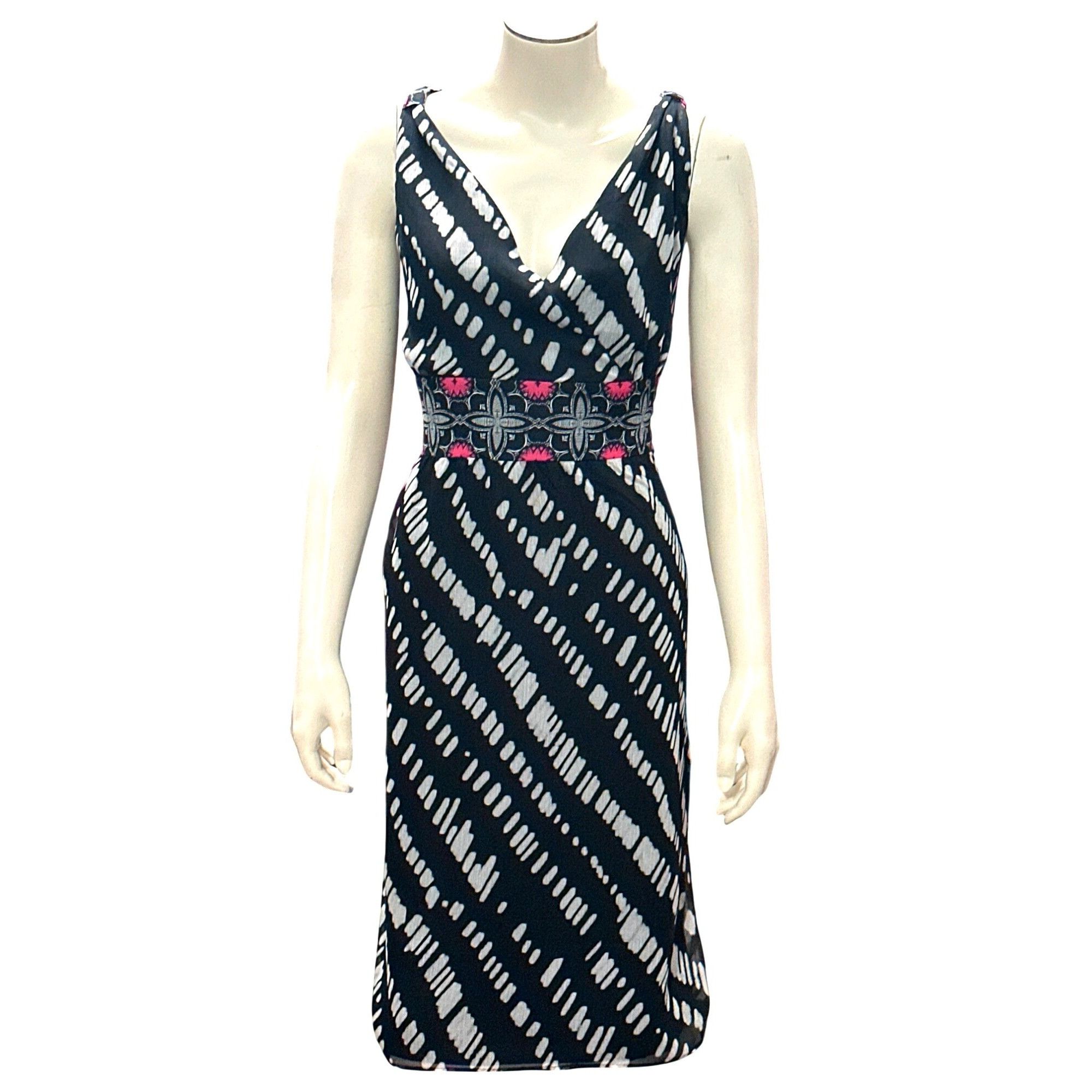 Other Axcess XL Abstract Cocktail Dress Artwear Sleeveless Side Zi Size XL / US 12-14 / IT 48-50 - 2 Thumbnail