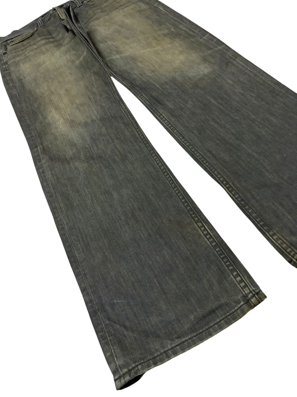 Japanese Brand Vtg Back Number Japan Faded Distressed Jeans Size US 31 - 3 Thumbnail