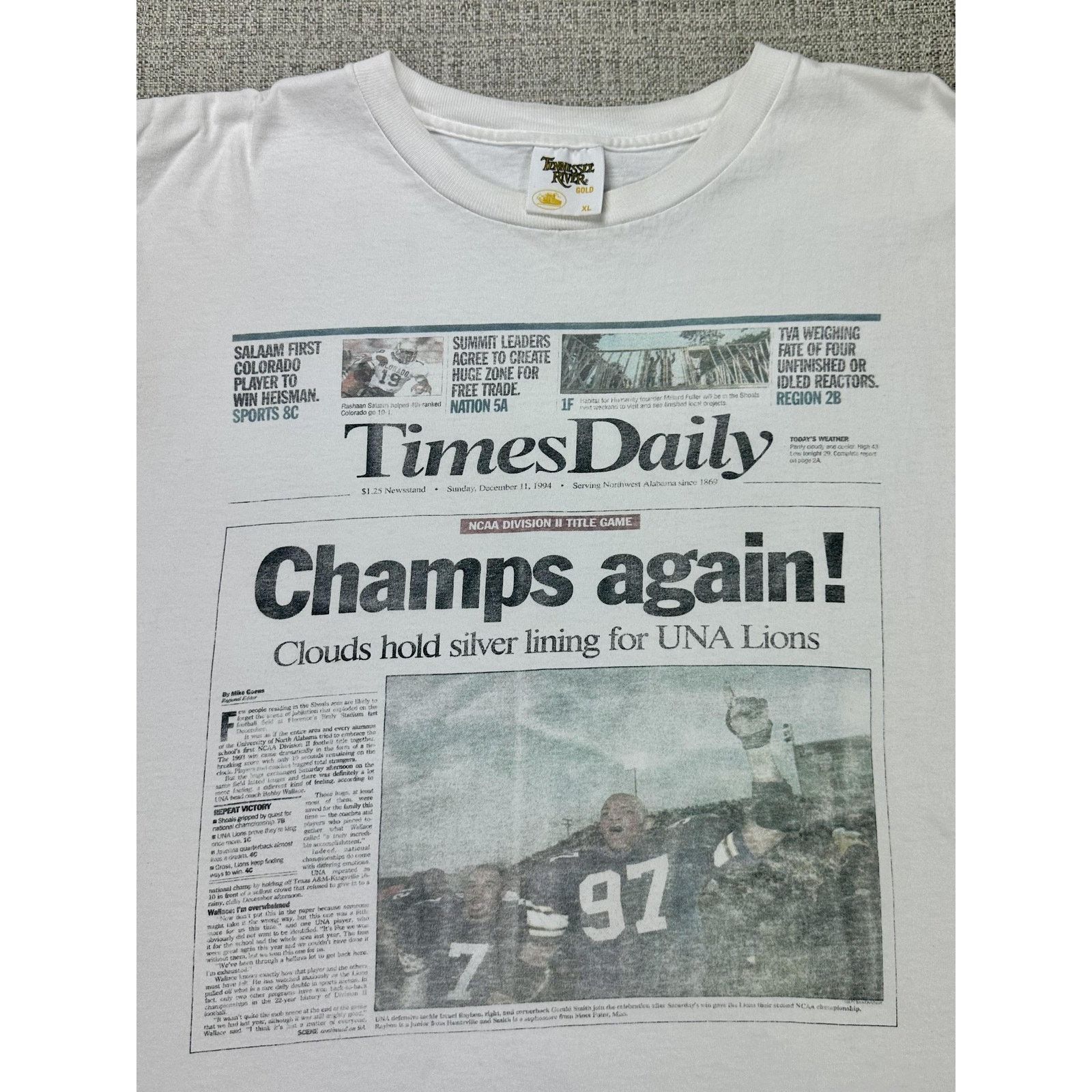 Other North Alabama Lions Shirt Mens XL Newspaper Times Daily Size US XL / EU 56 / 4 - 9 Thumbnail