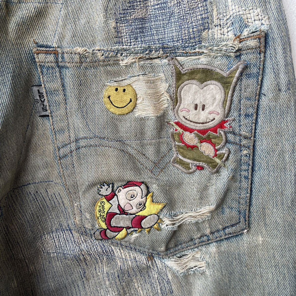Levi's Thrashed Levi's 543 Reworked Anime Pop-Art Boro Sashiko Size US 30 / EU 46 - 13 Thumbnail