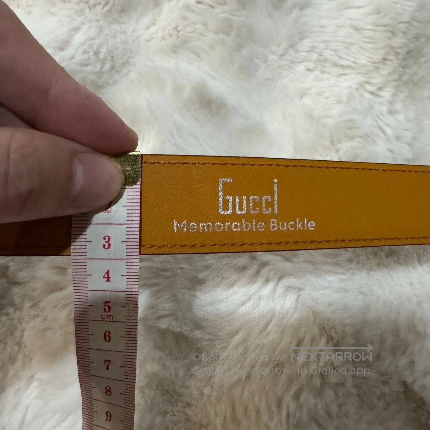 Gucci Guicci Star-shaped silver buckle men's belt| Size ONE SIZE - 6 Thumbnail