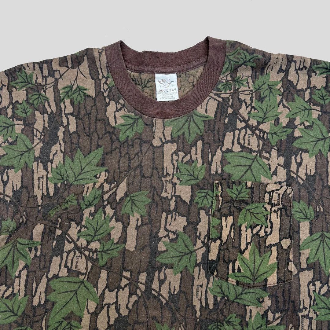 Vintage Trebark Duck Bay 1980 Vintage Camo Camouflage USA T-Shirt Size US L / EU 52-54 / 3 - 2 Thumbnail