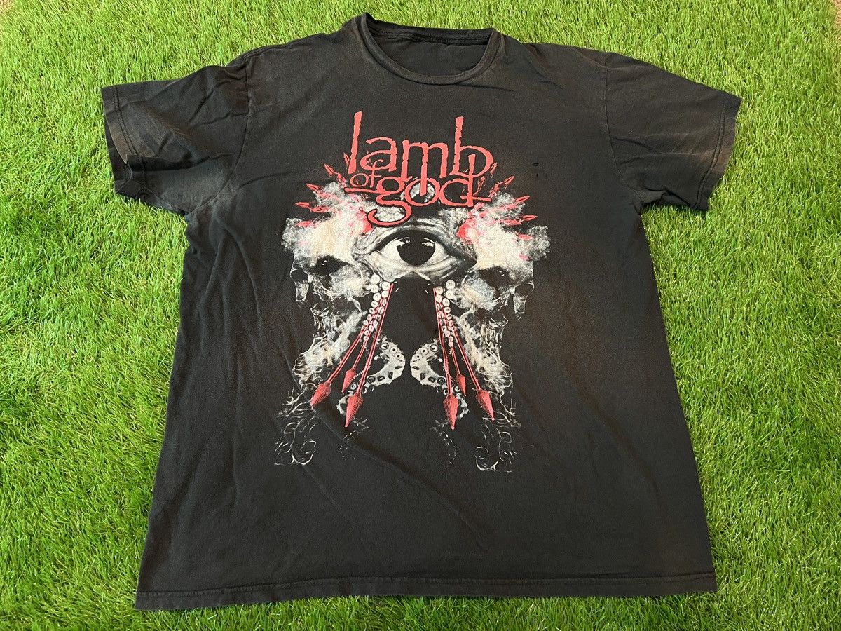 Band Tees Lamb Of God Band - T Shirt Black Eye Skull Tentacles Size US XXL / EU 58 / 5 - 1 Thumbnail