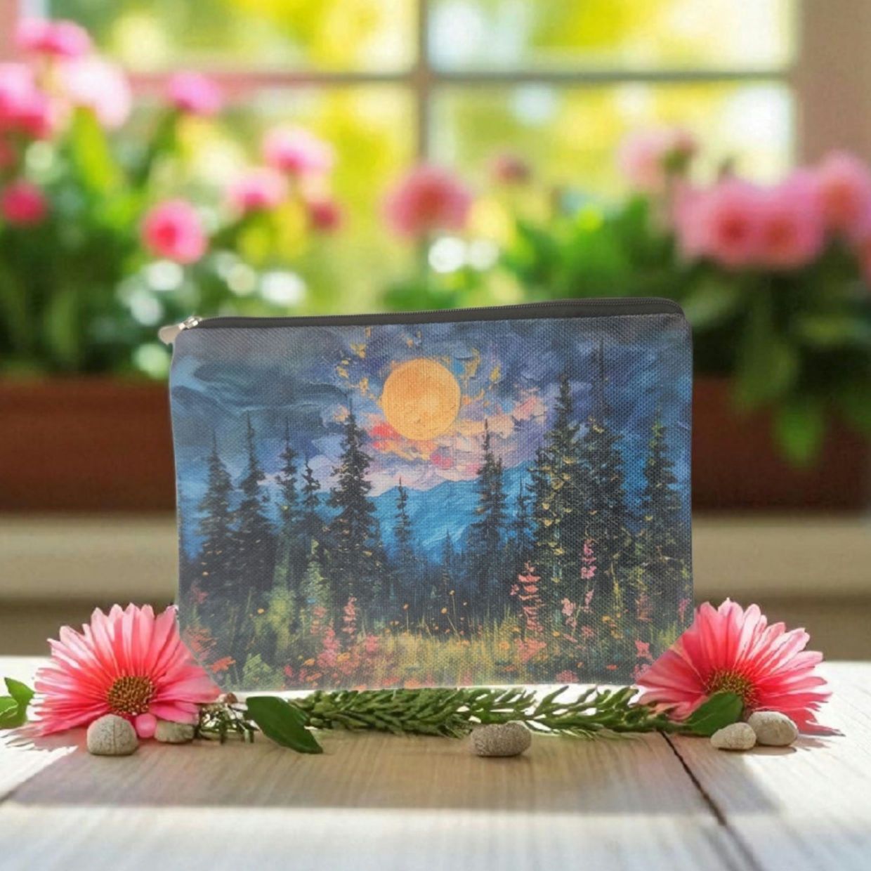 Other Forest Cosmetic Bag Nature Scene Makeup Pouch Size ONE SIZE - 2 Thumbnail