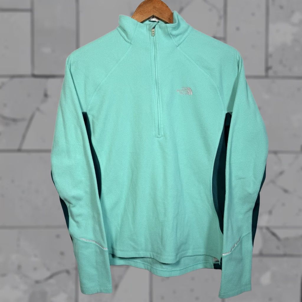 The North Face The North Face Vapor Wick Light Blue Half Zip Fleece Pullover Womens Size L Jacket Zip Blue Women Size L / US 10 / IT 46 - 1 Thumbnail
