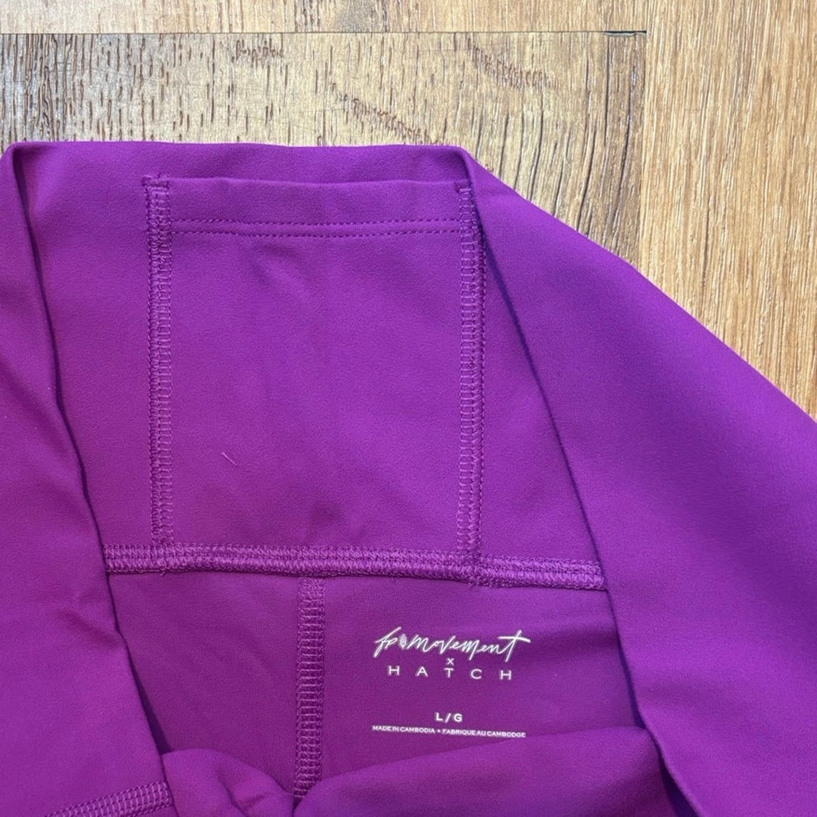 Free People NWT Free People x Hatch Maternity Leggings Purple Size L Size 29" - 5 Thumbnail
