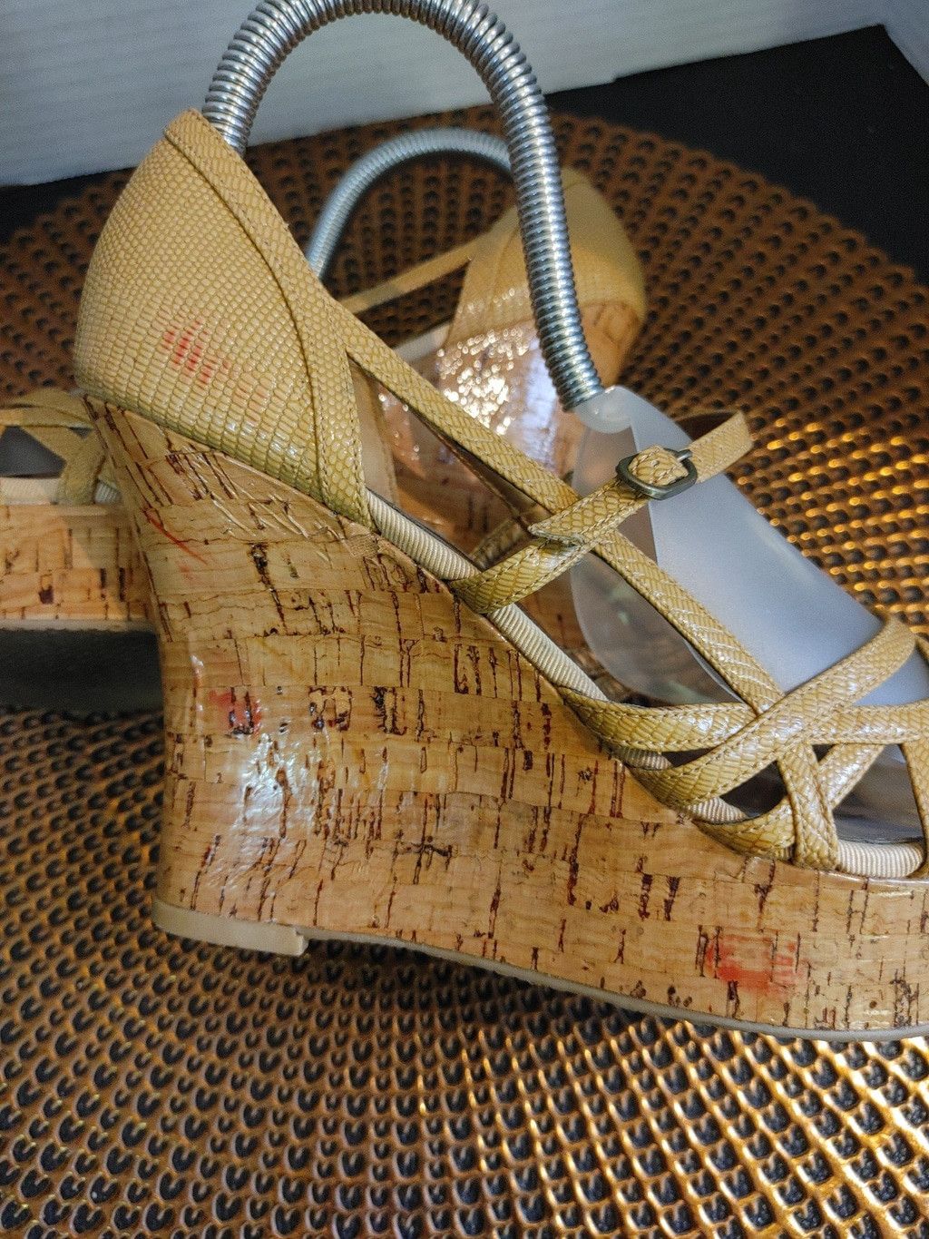 Ted Baker Bakers Porscha Strappy Cork Platform Wedge Heels Size 7.5B Size US 7.5 / IT 37.5 - 6 Thumbnail