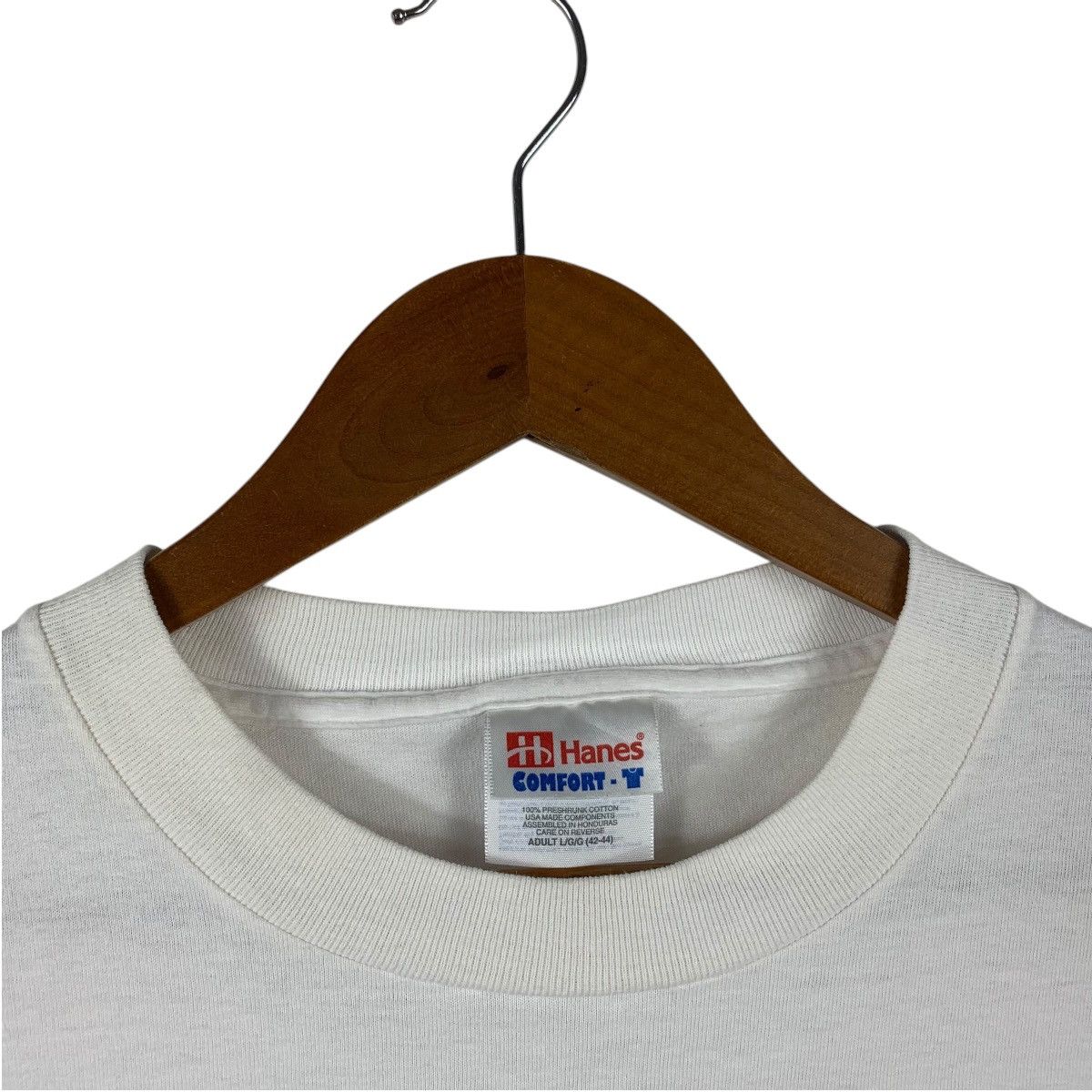 Hanes Vintage 90s MAUI road to hana big logo back hit Surfing tee Size US L / EU 52-54 / 3 - 5 Thumbnail