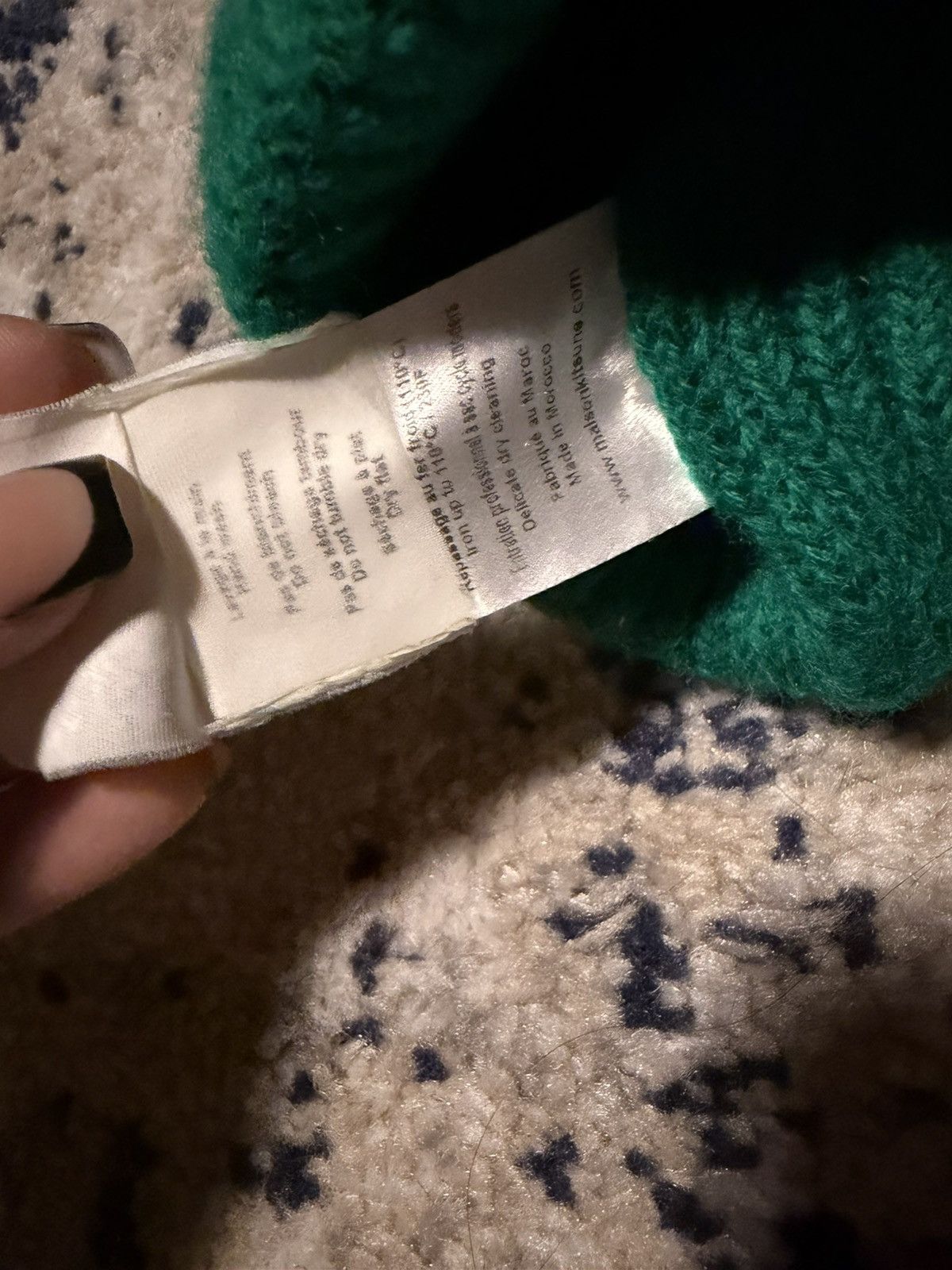 Maison Kitsune Maison kitsune Green Beanie Size ONE SIZE - 4 Thumbnail