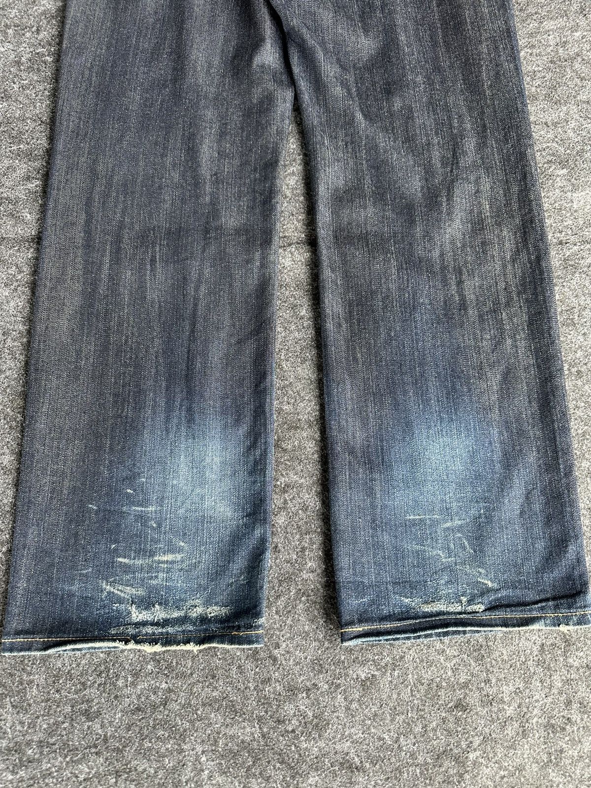 Beauty Beast × Vintage × Wrangler Vintage Wrangler Greensboro Washed Wax Blue Denim D456 Size US 34 / EU 50 - 6 Thumbnail