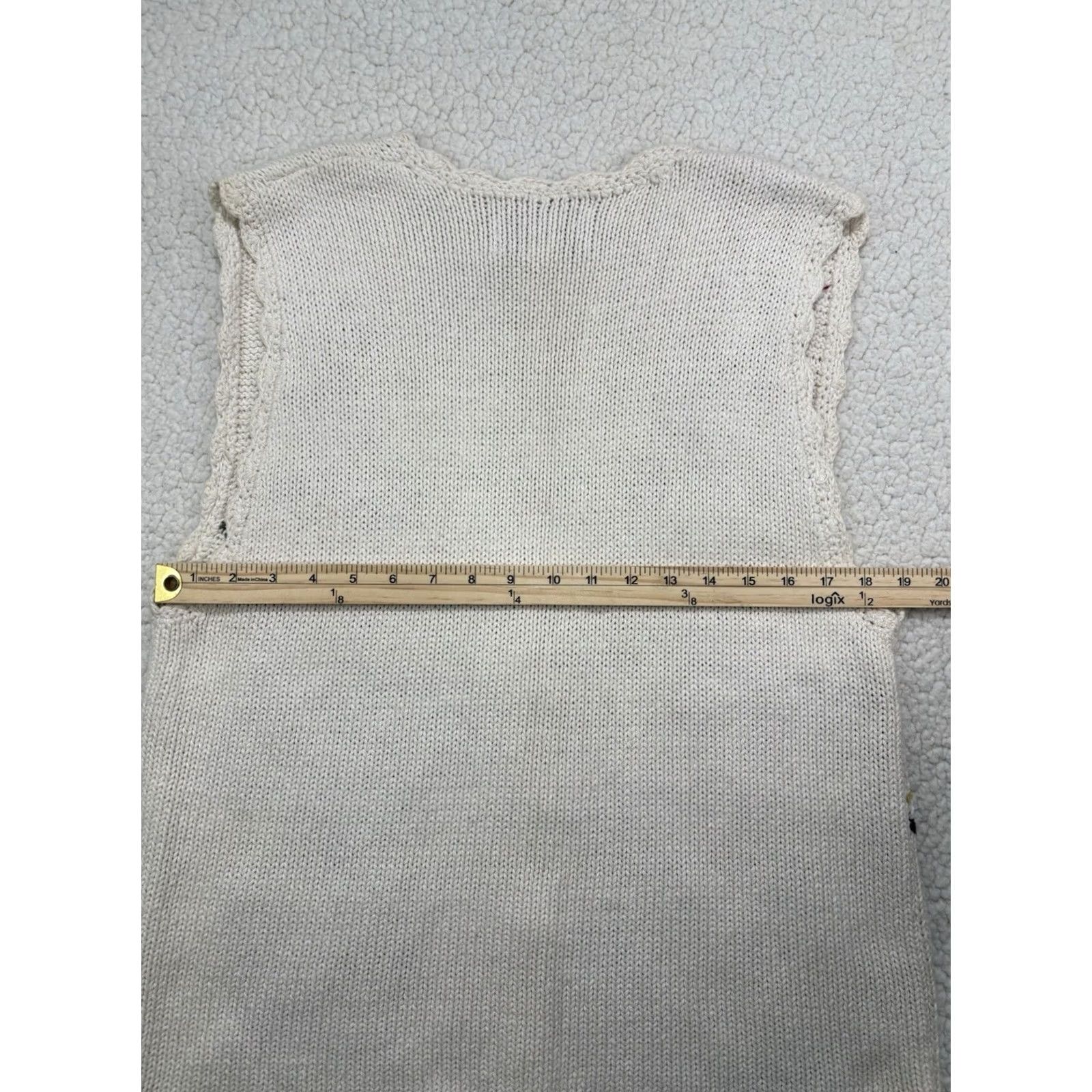 Vintage VINTAGE Tiara International Cardigan Sweater Vest Christmas Tree Wreath Ornament Women L Size L / US 10 / IT 46 - 4 Thumbnail