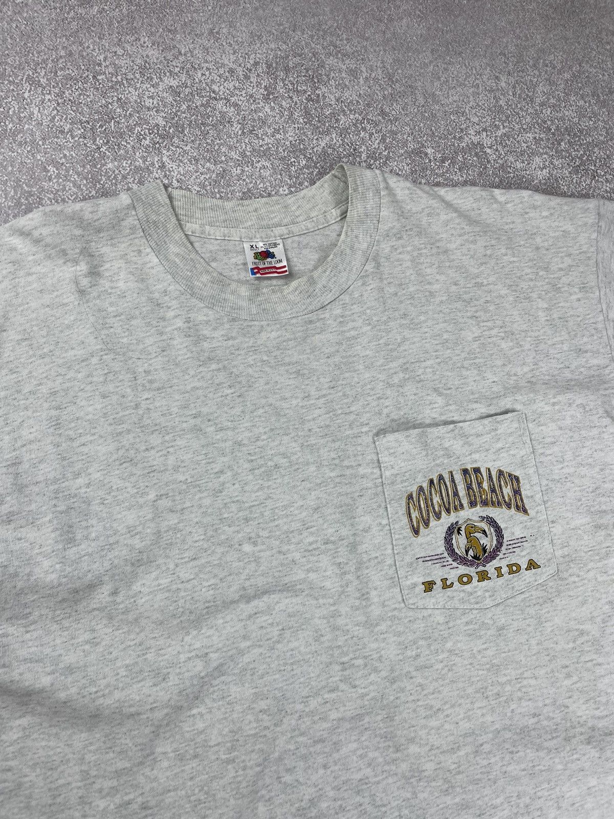 Fruit Of The Loom × Vintage Vintage Cocoa Beach Florida Printed Tee T shirt Size US XL / EU 56 / 4 - 3 Thumbnail