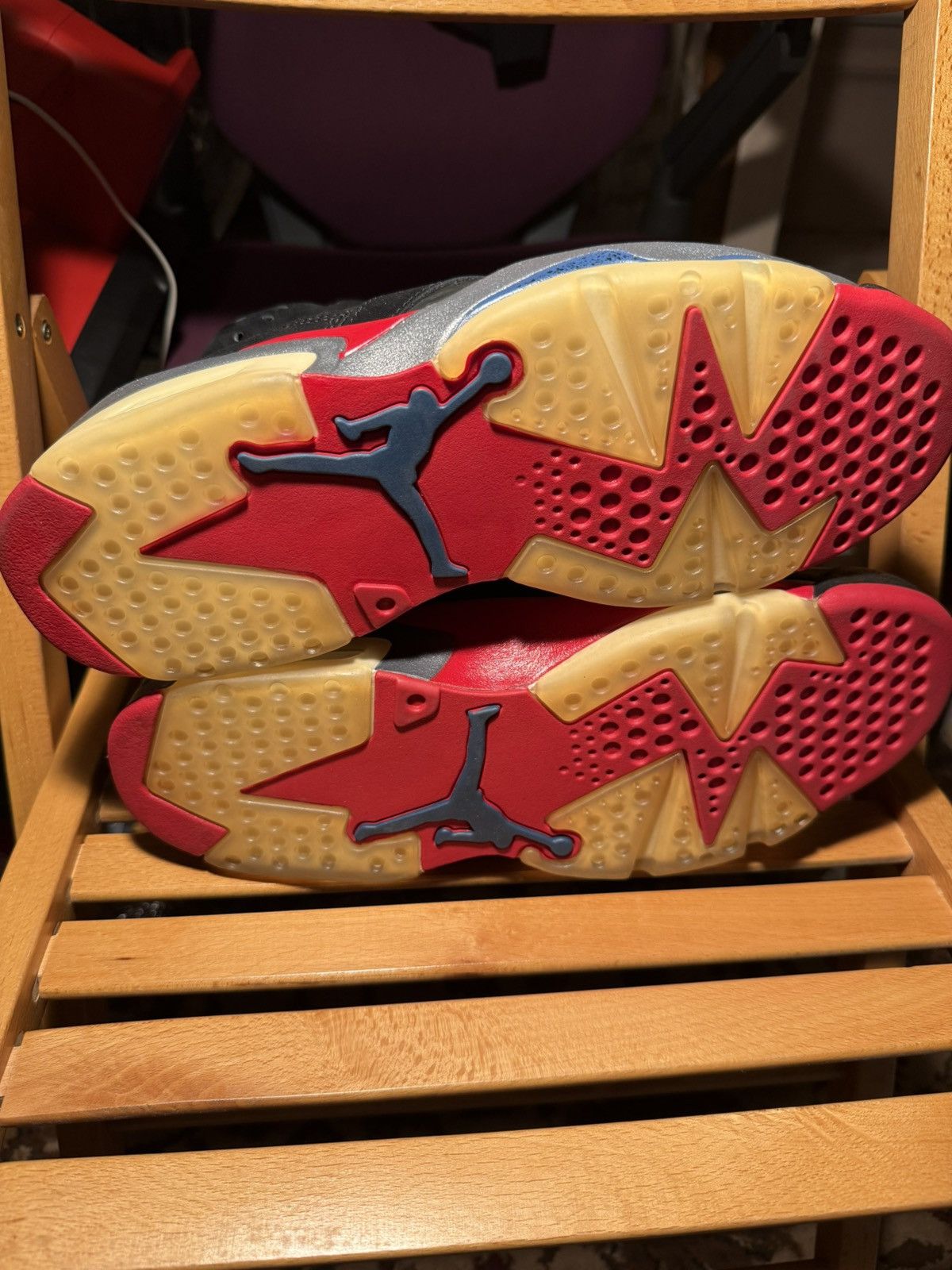 Nike Air Jordan 6 Retro Detroit Pistons Size US 12 / EU 45 - 6 Thumbnail