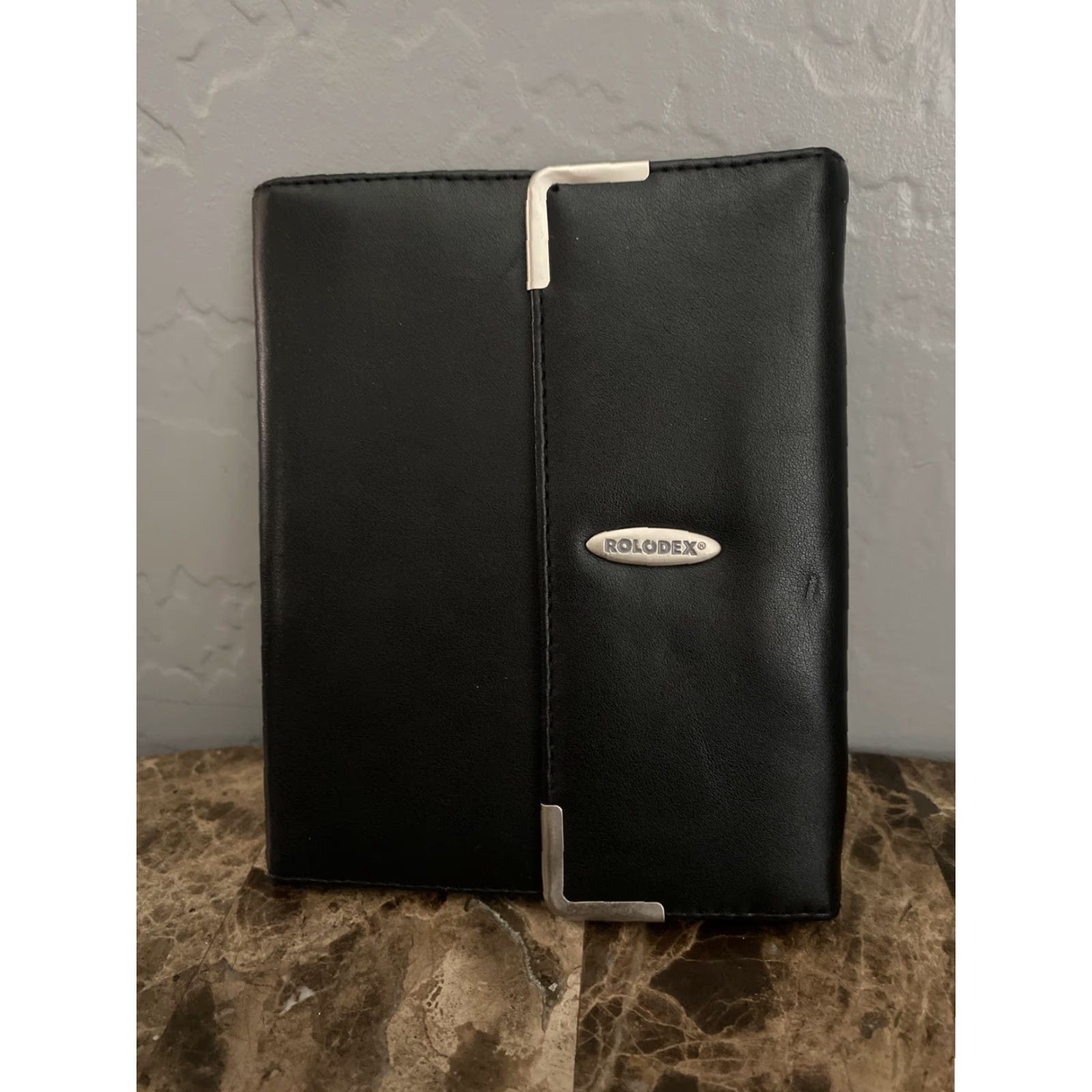 Vintage Rolodex Wallet Bi Fold Snap Black Leather Mens Travel new Size ONE SIZE - 2 Thumbnail