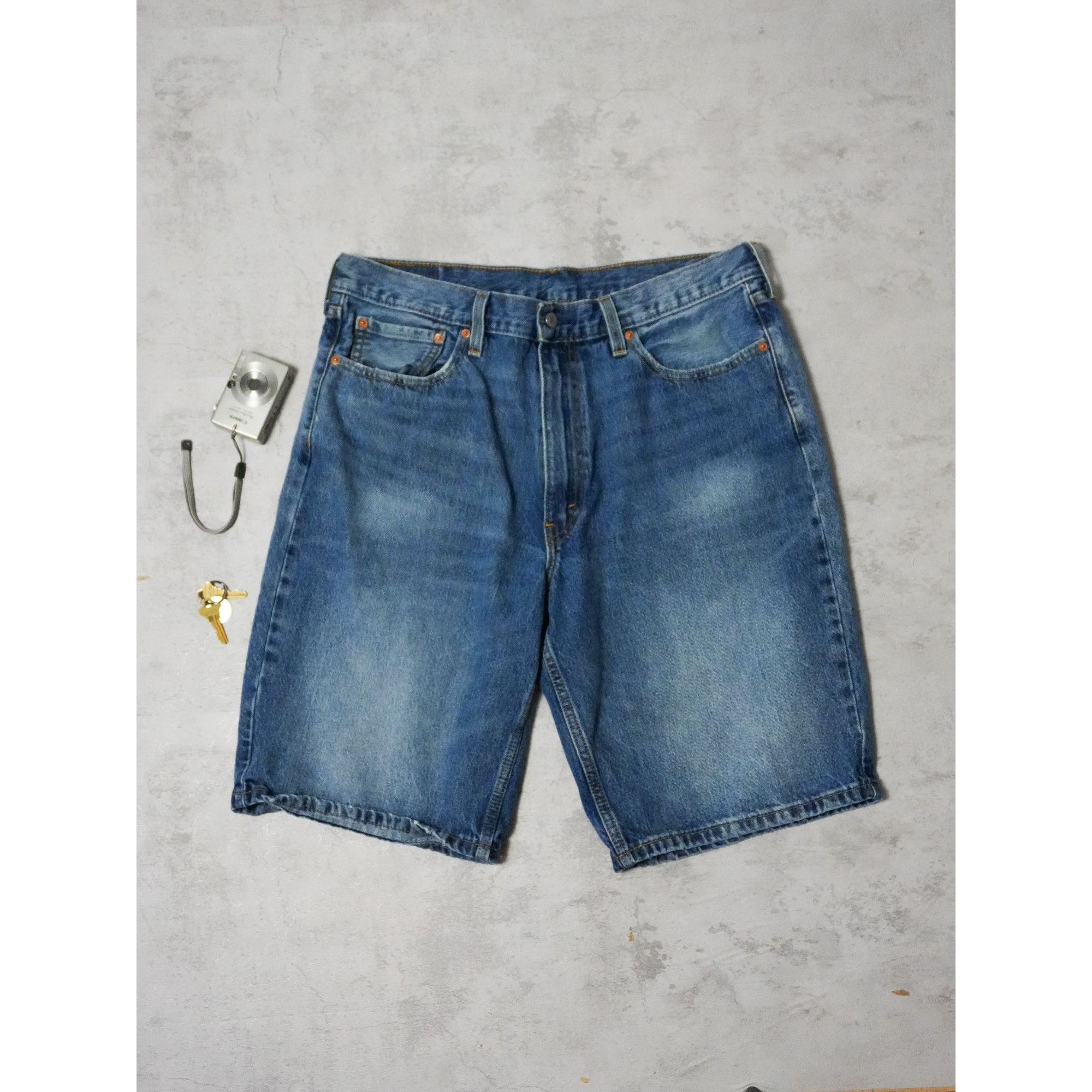 Levi's Levi's 469 Denim Dark Wash Jorts Size US 36 / EU 52 - 2 Thumbnail