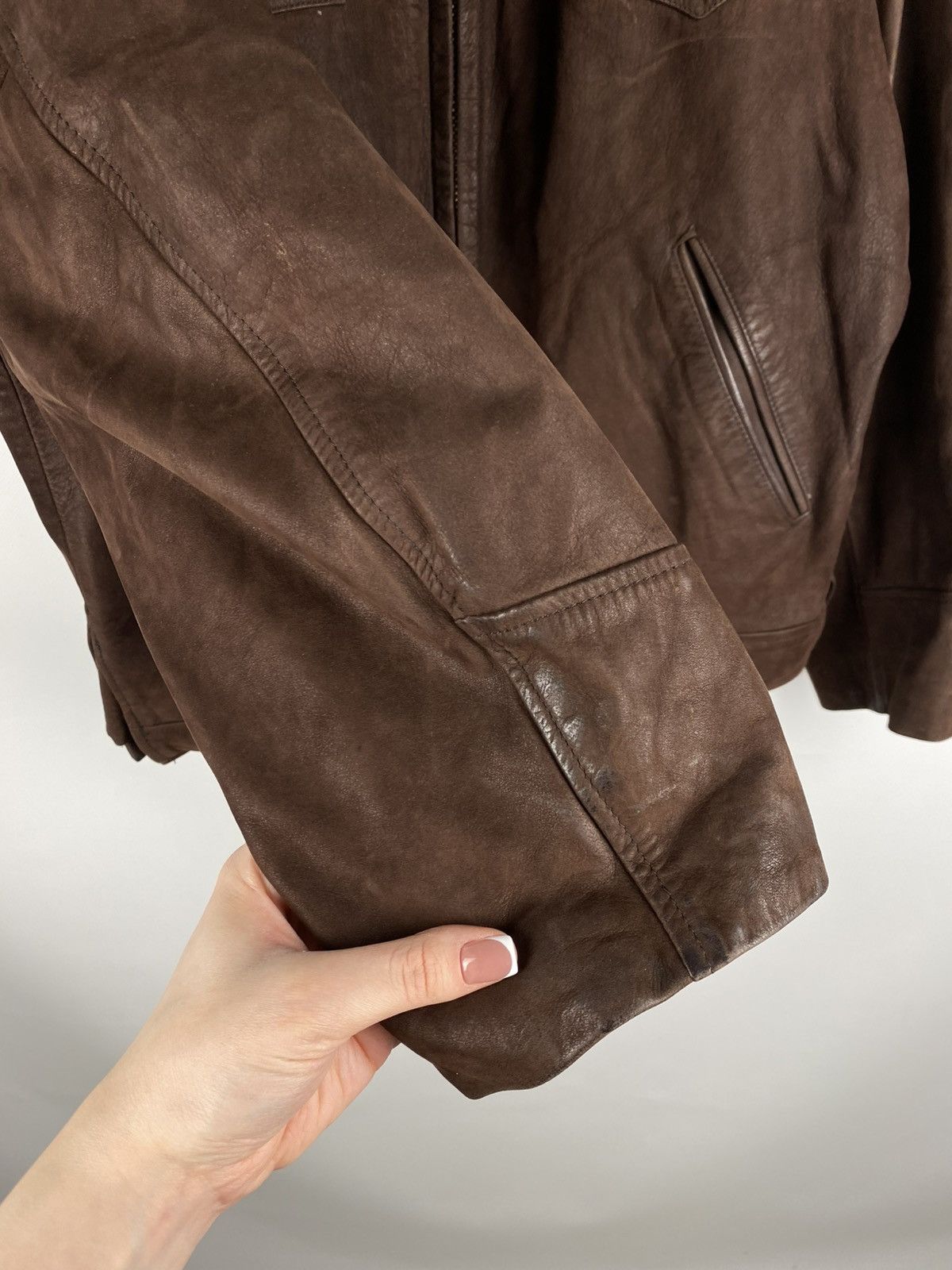Chevignon Chevignon vintage men’s leather western style bomber jacket Size US XL / EU 56 / 4 - 8 Thumbnail