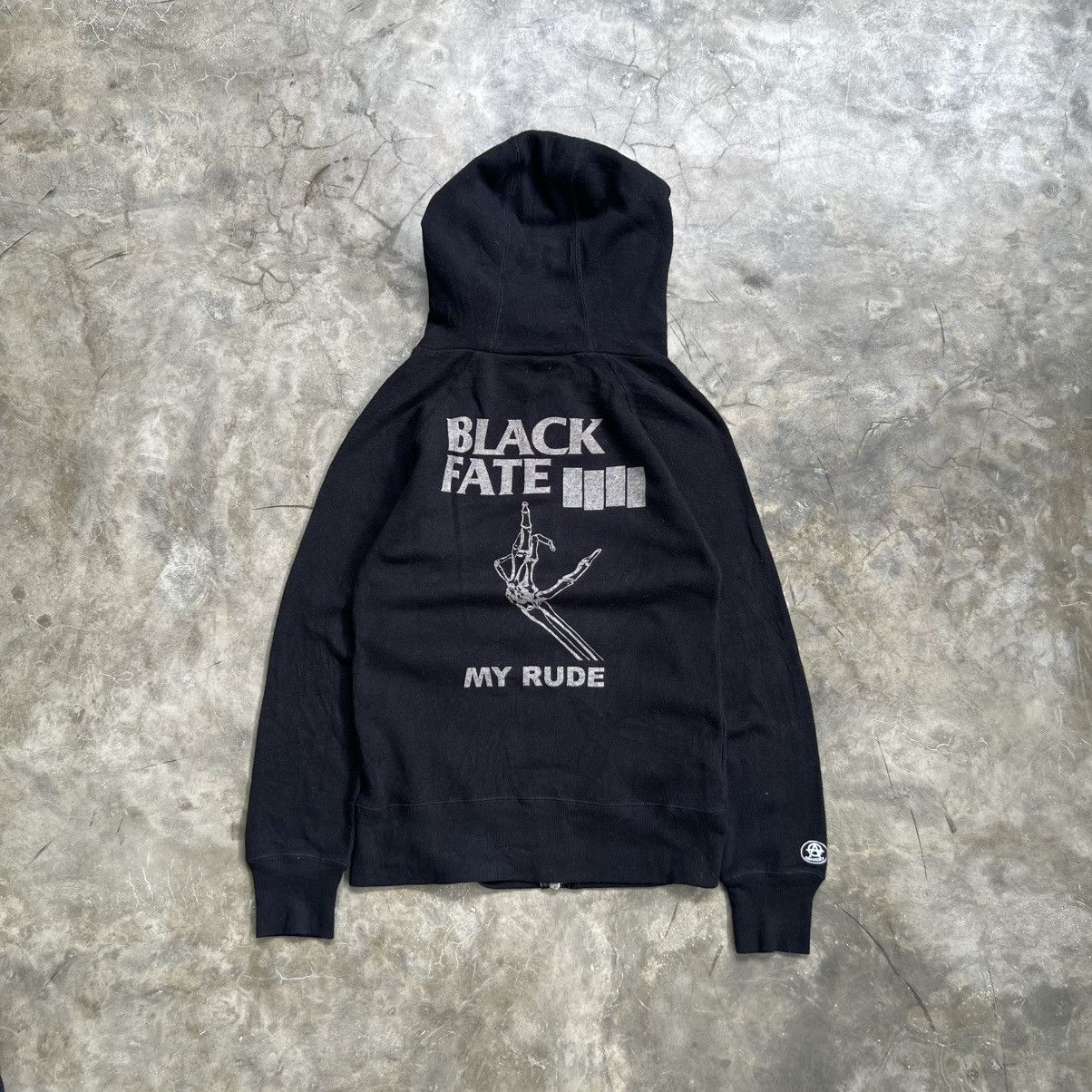 Hysteric Glamour 2000s Moussy Hysteric Style Black Fate My Rude Zip Hoddie Size US M / EU 48-50 / 2 - 1 Thumbnail