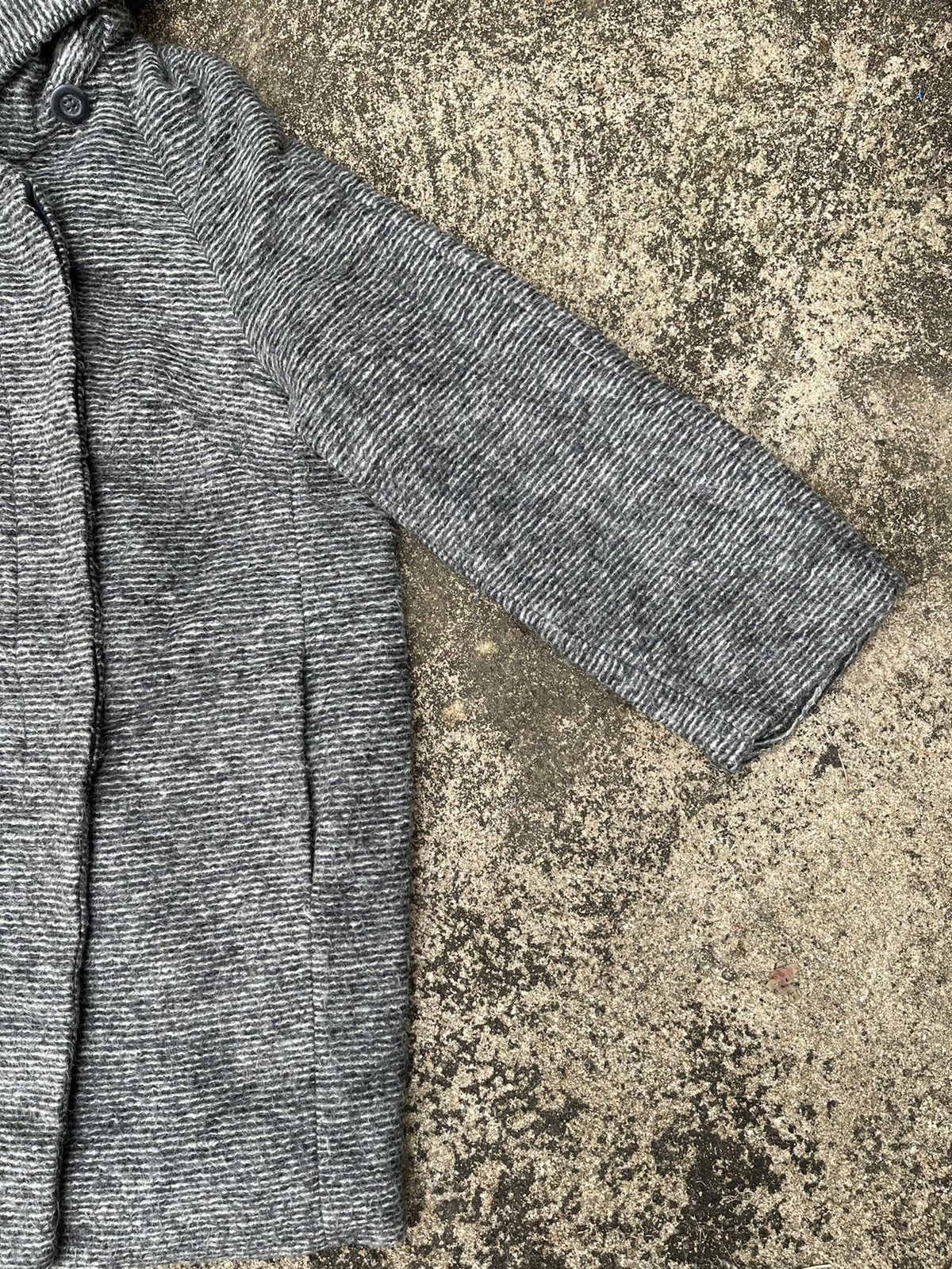 Japanese Brand Nouvelle et Chic Hooded Wool Blend Coat 38 Gray Size XS / US 0-2 / IT 36-38 - 5 Thumbnail