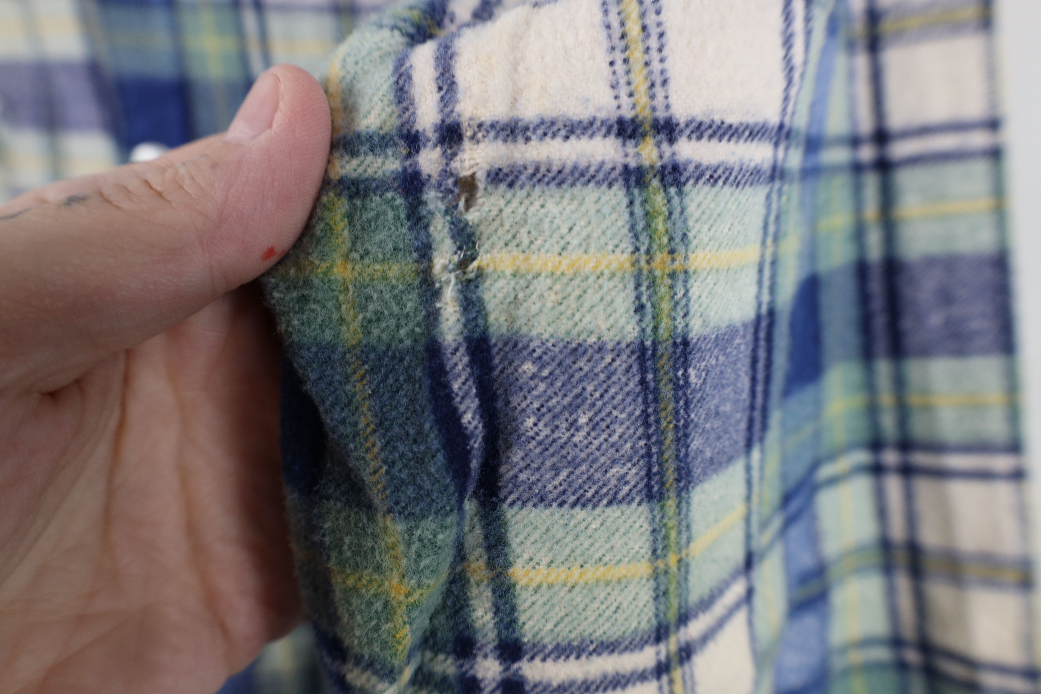 Vintage Vintage 70s Streetwear Flannel Collared Button Shirt Plaid Size US S / EU 44-46 / 1 - 9 Thumbnail