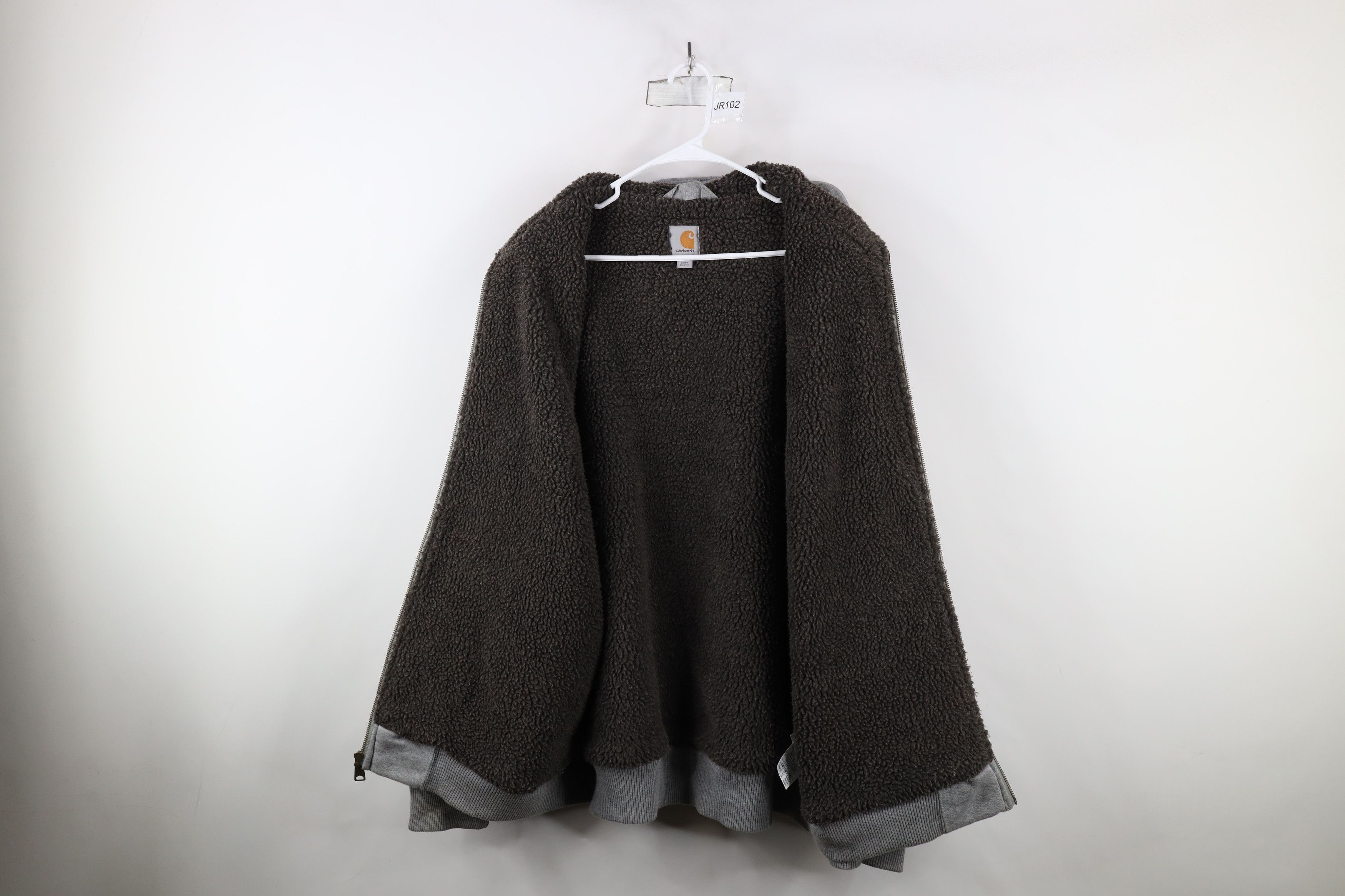 Carhartt × Vintage Vintage Y2K Carhartt Fleece Lined Hoodie Sweatshirt Jacket Size US XL / EU 56 / 4 - 10 Thumbnail