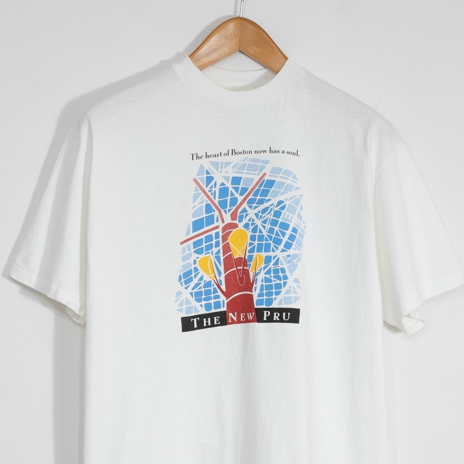 Vintage Vintage 90s The New Pru Boston T Shirt Large - Single Stitch Size US L / EU 52-54 / 3 - 2 Thumbnail