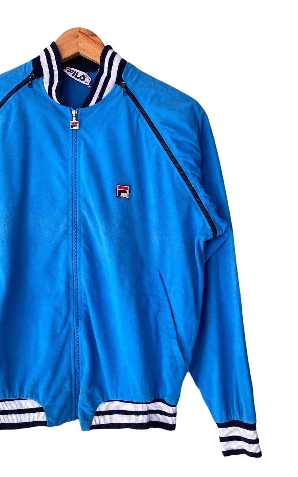 Fila × Vintage Vintage 80s FILA Removable Sleeve Size US M / EU 48-50 / 2 - 2 Thumbnail