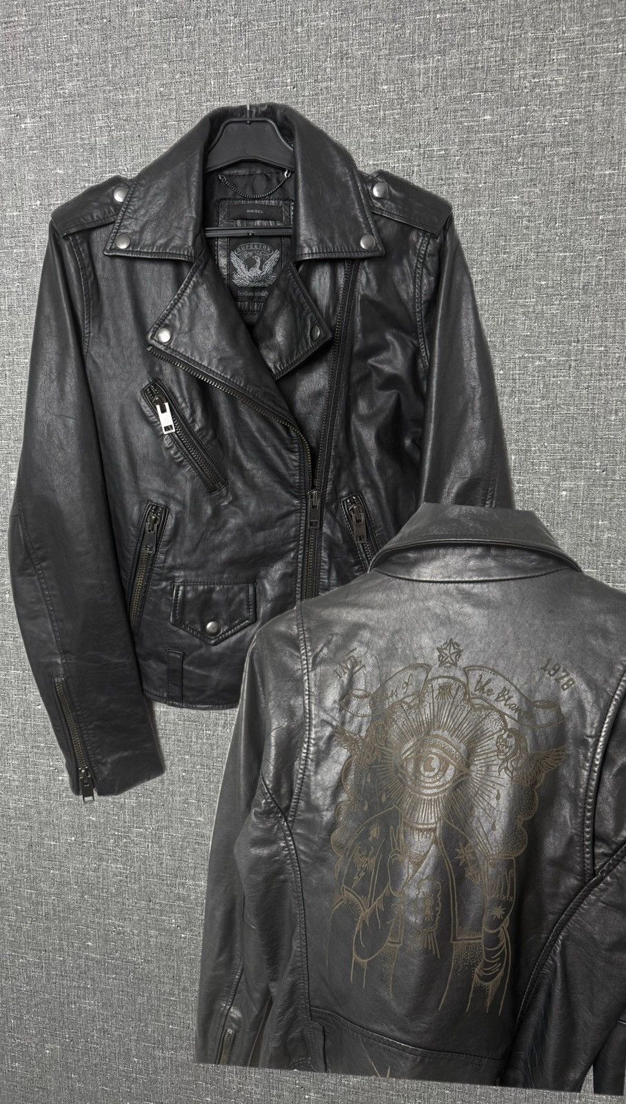 Diesel Diesel Natural Leather 00s Archive jacket | Grailed