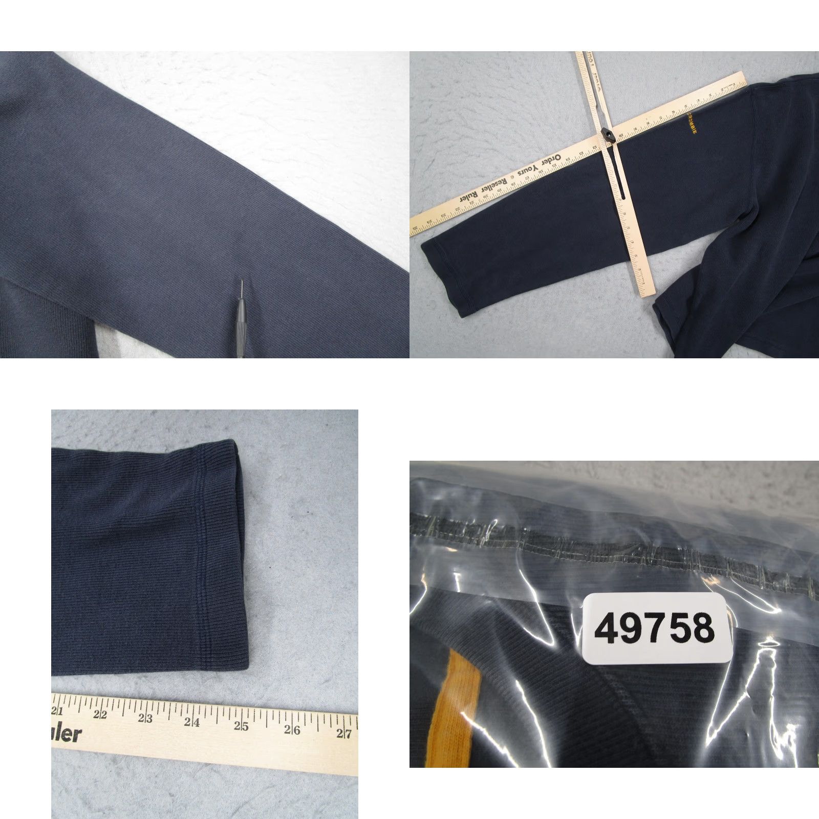 Abercrombie & Fitch VINTAGE Abercrombie & Fitch Sweatshirt Mens XL Navy Blue Crewneck 90s Retro Embroidered Logo - Cotton Pullover, Classic Fit, Made in USA Size US XL / EU 56 / 4 - 8 Thumbnail