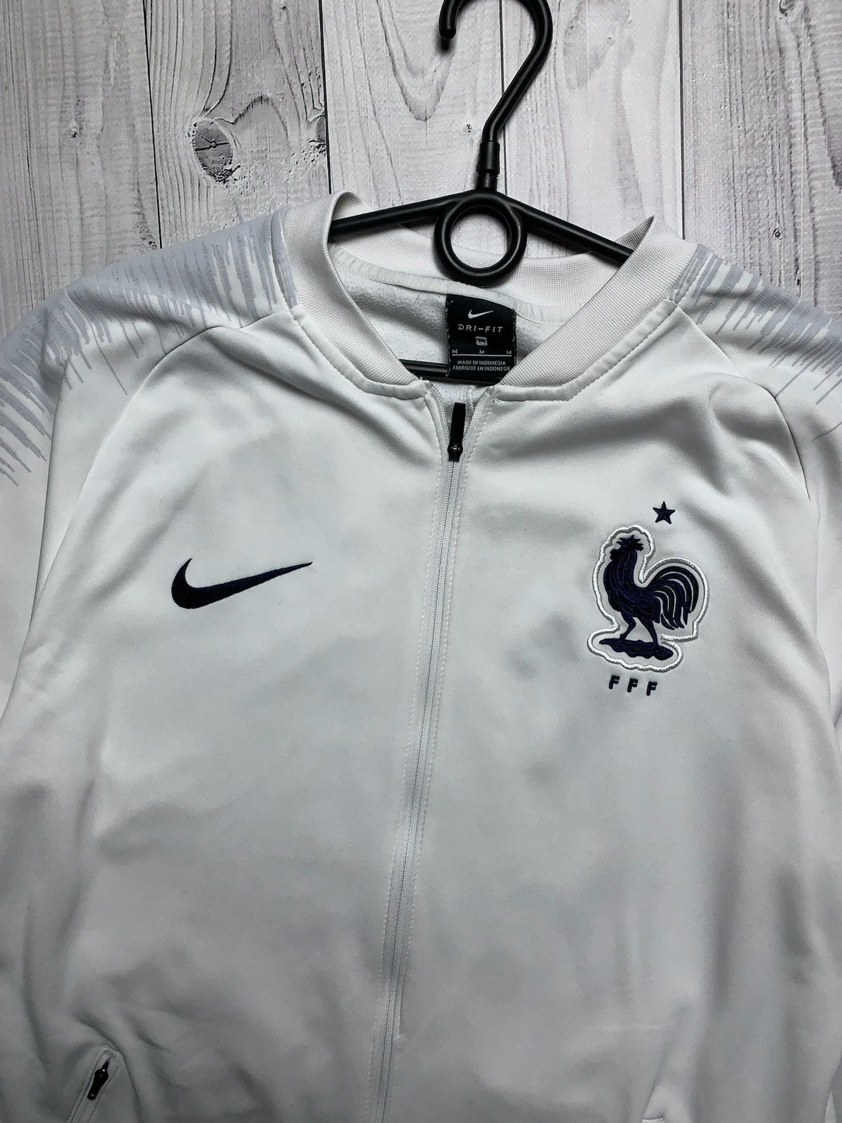 Nike × Vintage Vintage Nike France soccer training jacket white size M Size US M / EU 48-50 / 2 - 2 Thumbnail