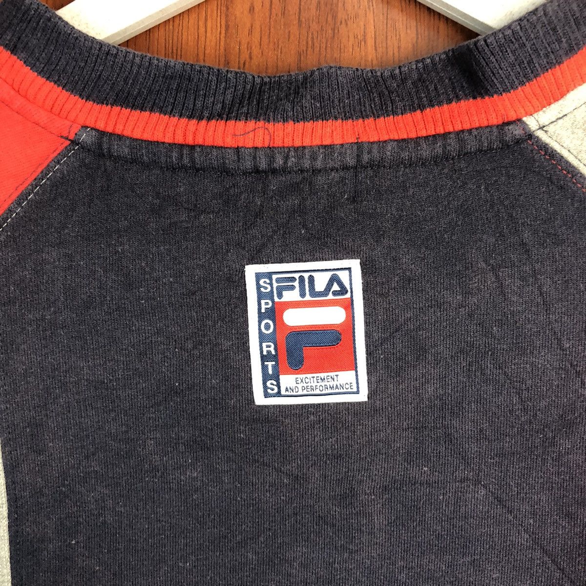 Fila Fila vintage Red,Dark Blue, Grey, Sweatshirt #7561 Size US S / EU 44-46 / 1 - 12 Thumbnail