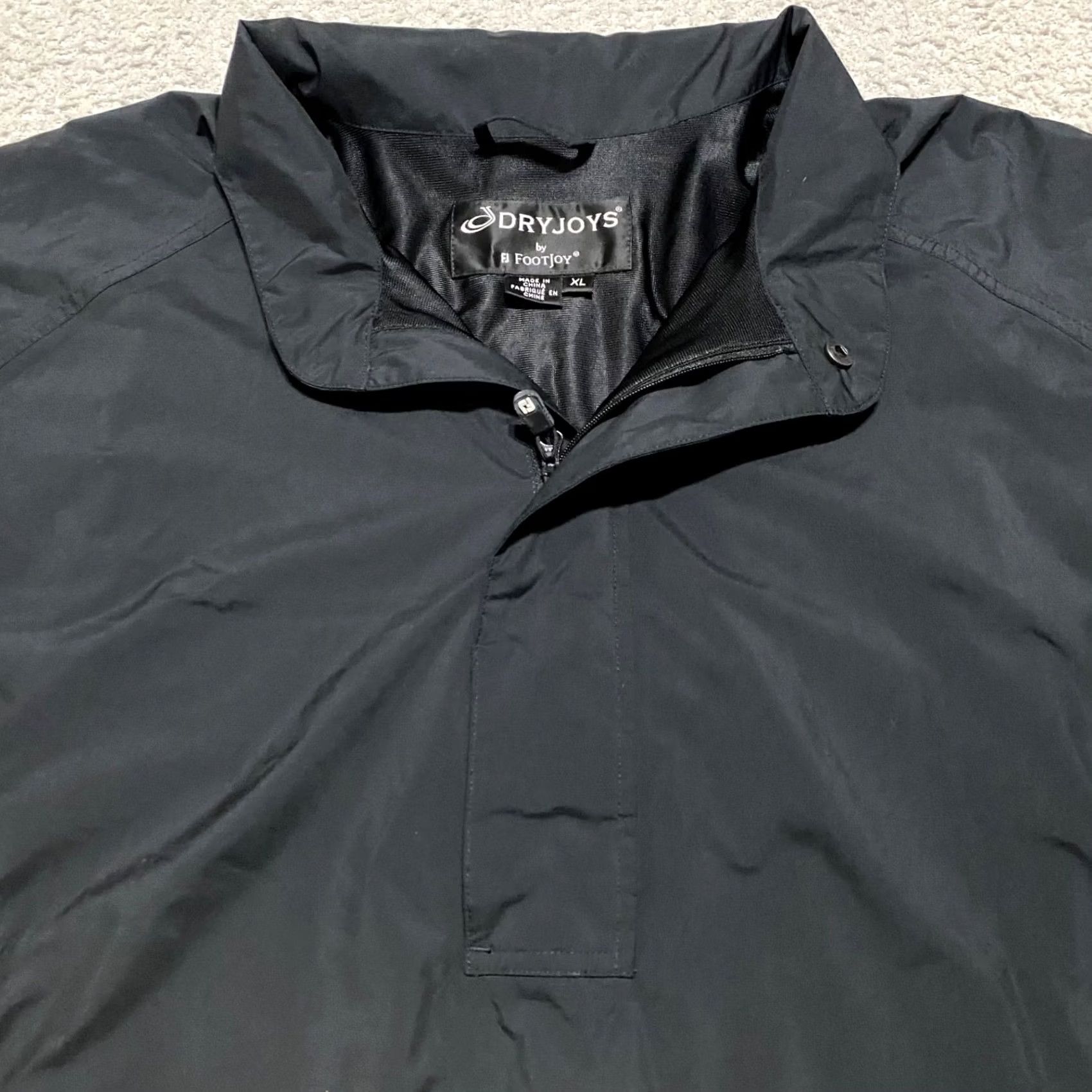 Footjoy FootJoy Dryjoys Windbreaker Jacket Black XL Short Sleeve Golf Pocket Mens XS? Size US 36 / EU 52 - 6 Thumbnail