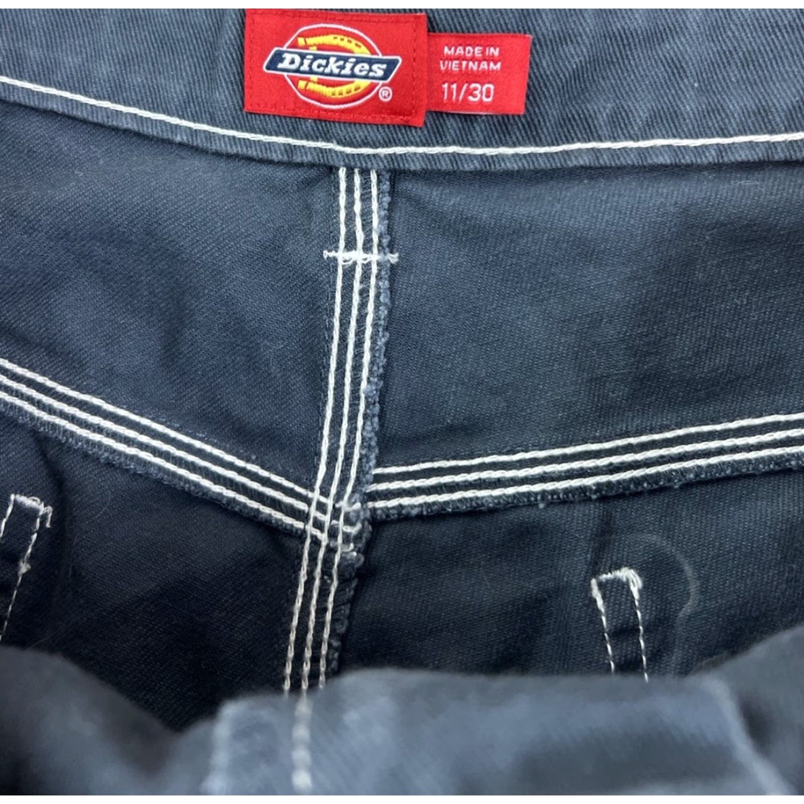 Dickies Dickies Women’s Carpentar Baggy Grey White Pants Size 11/30 Size 32" / US 10 / IT 46 - 3 Thumbnail