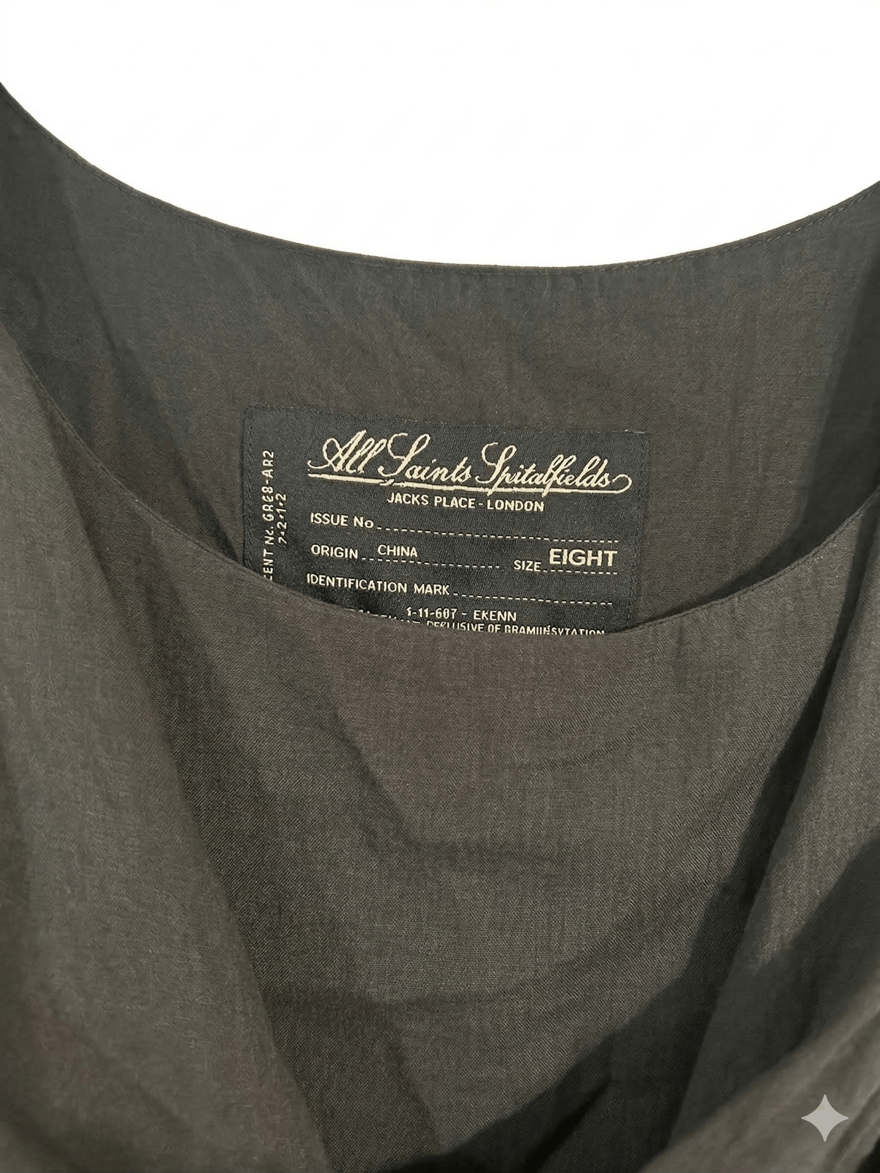 Allsaints AllSaints Spitalfields Draped "Jacks Place" Midi Dress UK 8 Size M / US 6-8 / IT 42-44 - 5 Thumbnail